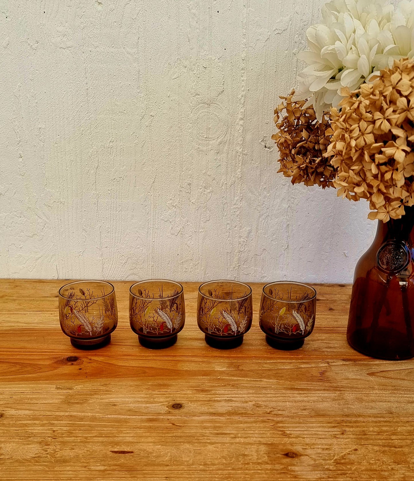 Lot de 4 verres à eau Arcopal modèle Tivoli les kitscheries brocante en ligne