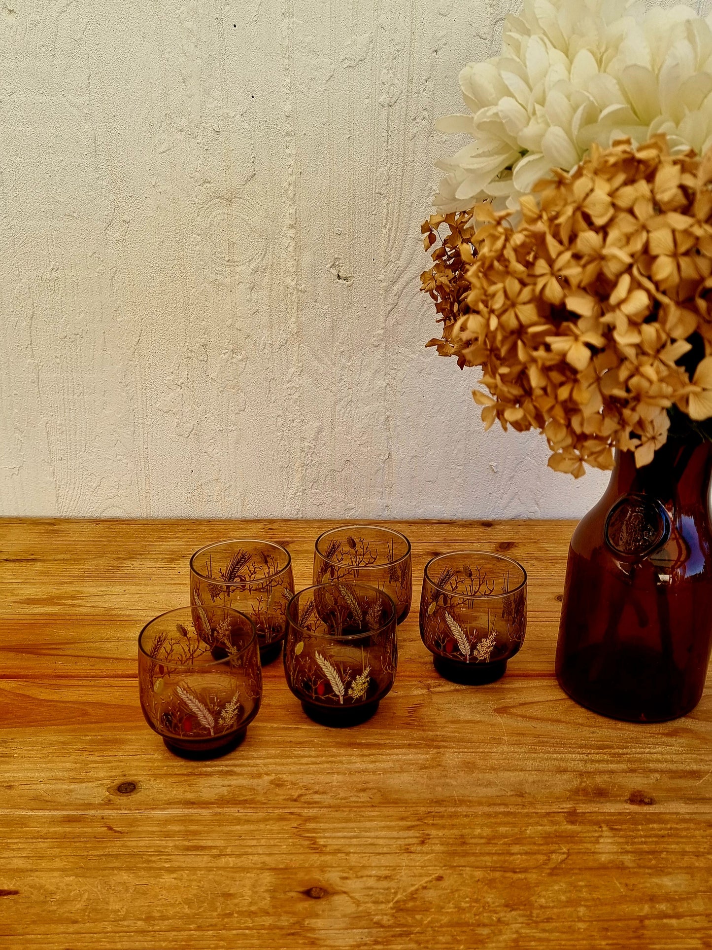 Lot de 5 verres à eau Arcopal modèle Tivoli les kitscheries brocante en ligne