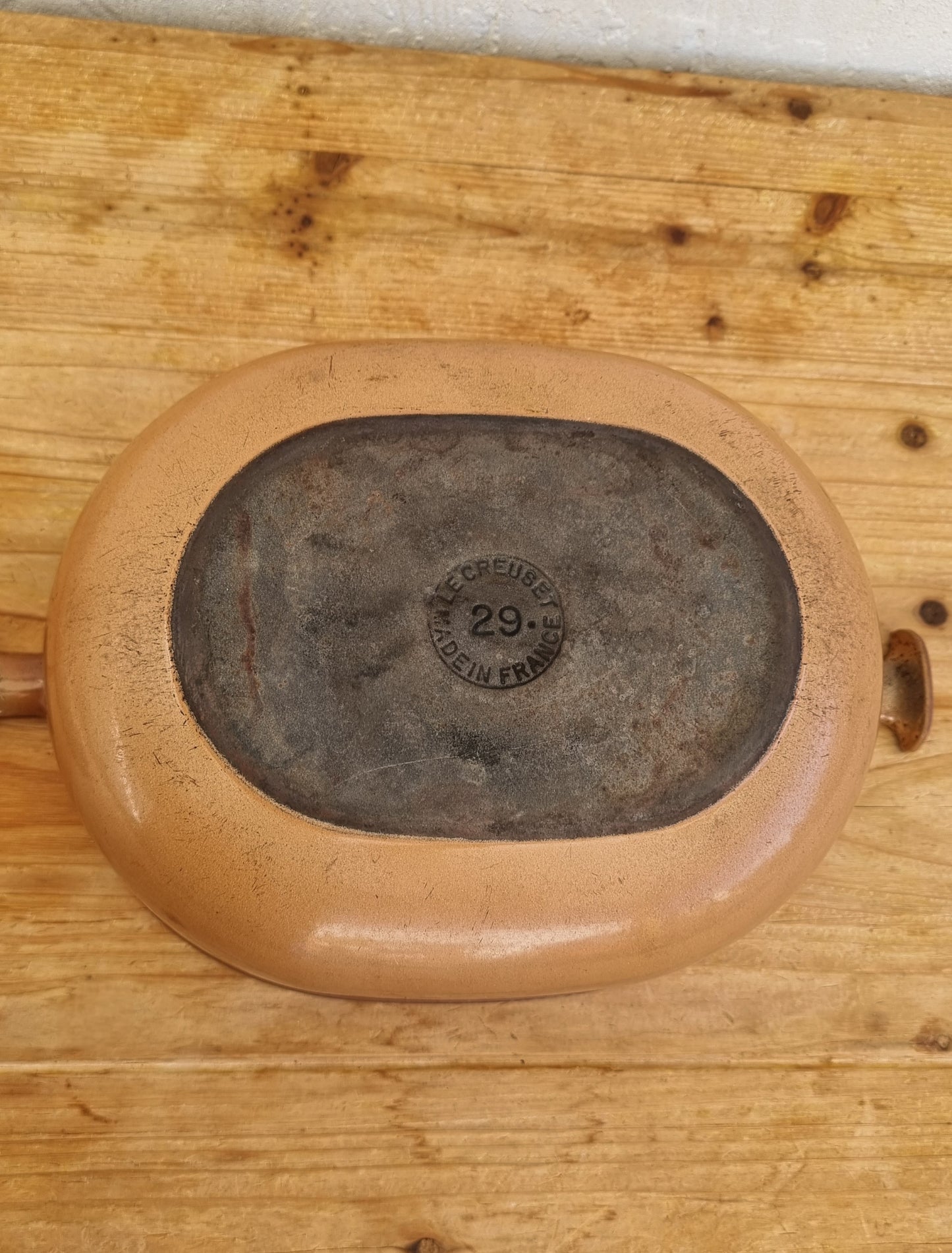 Cocotte ovale Le Creuset La Mama n°29 design Enzo Mari vintage
