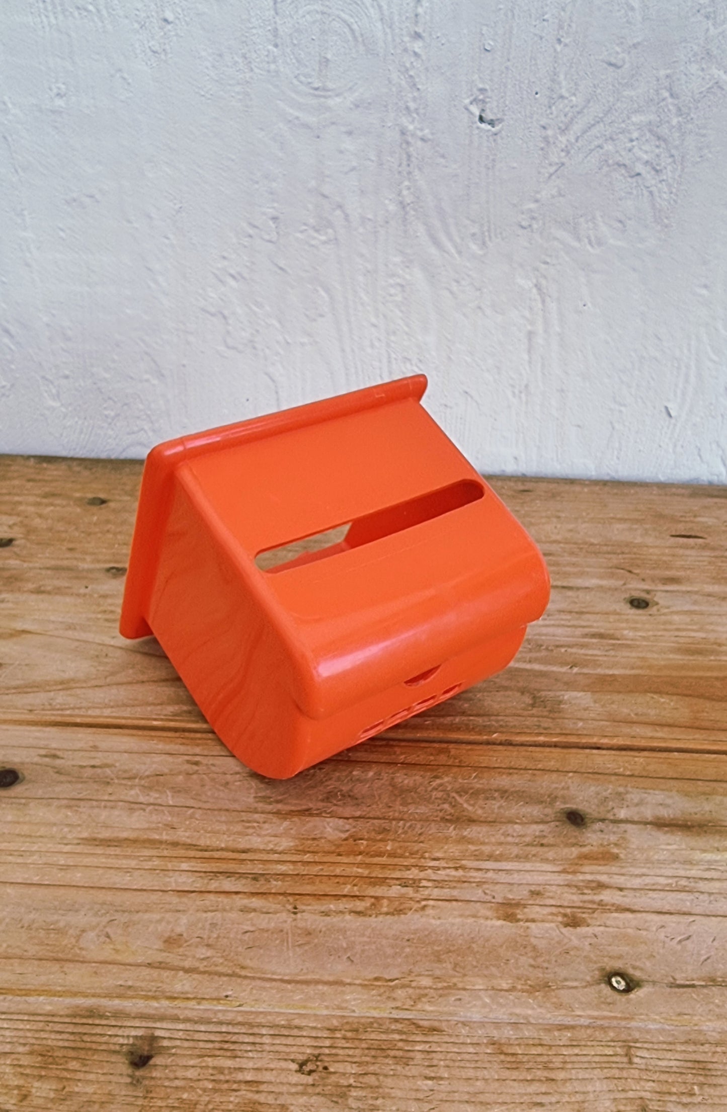 Distributeur papier toilette orange Syla vintage plastique les kitscheries brocante en ligne