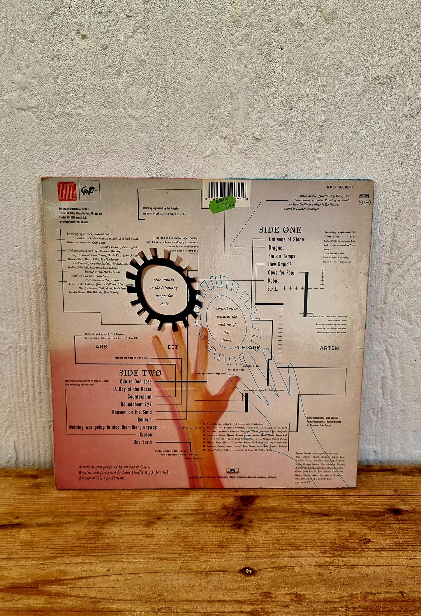 vinyle 33 tours the art of noise in no sense nonsense 1988 album electro vintage