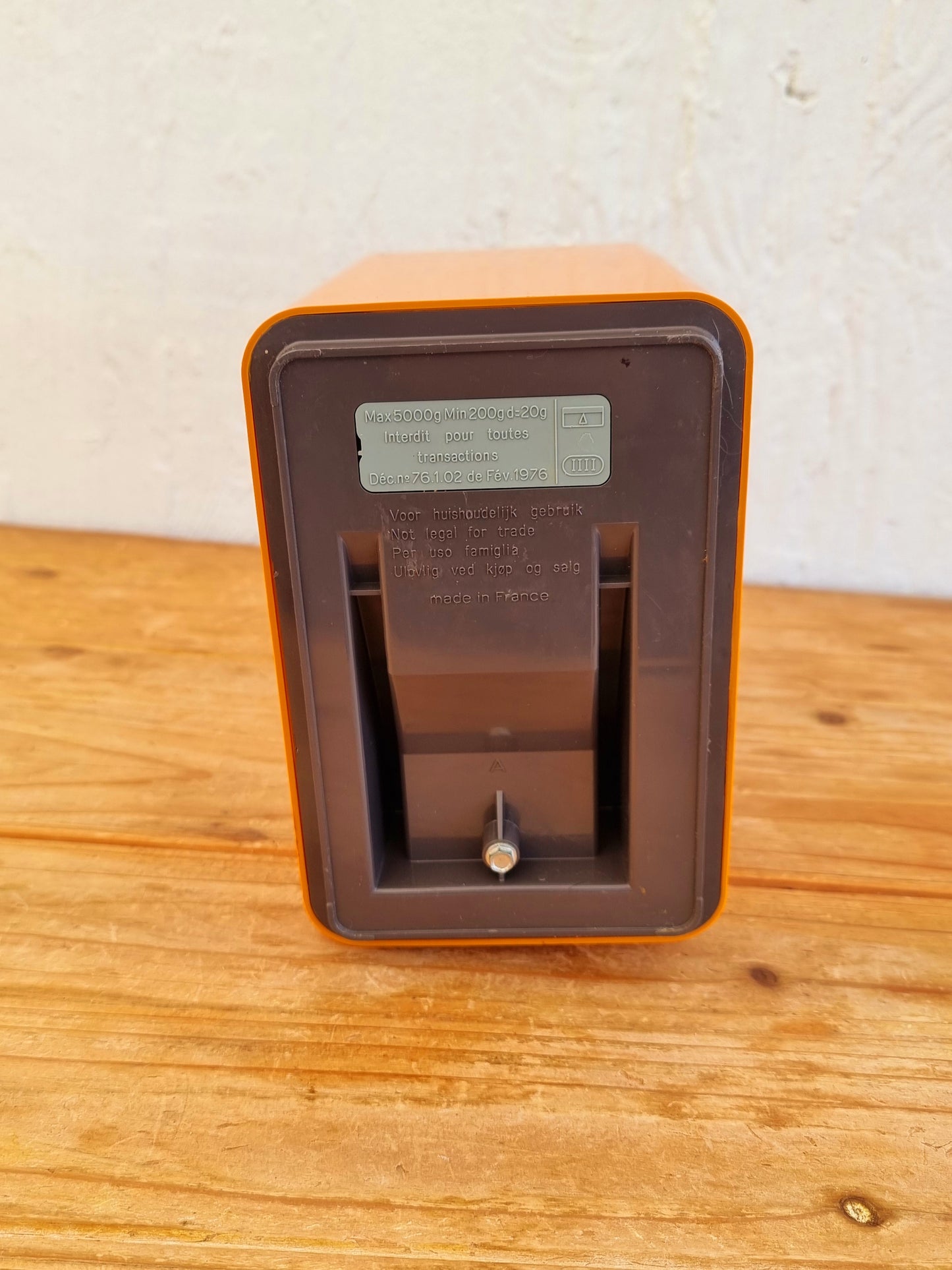 Balance de cuisine Terraillon modèle 5kg orange vintage français