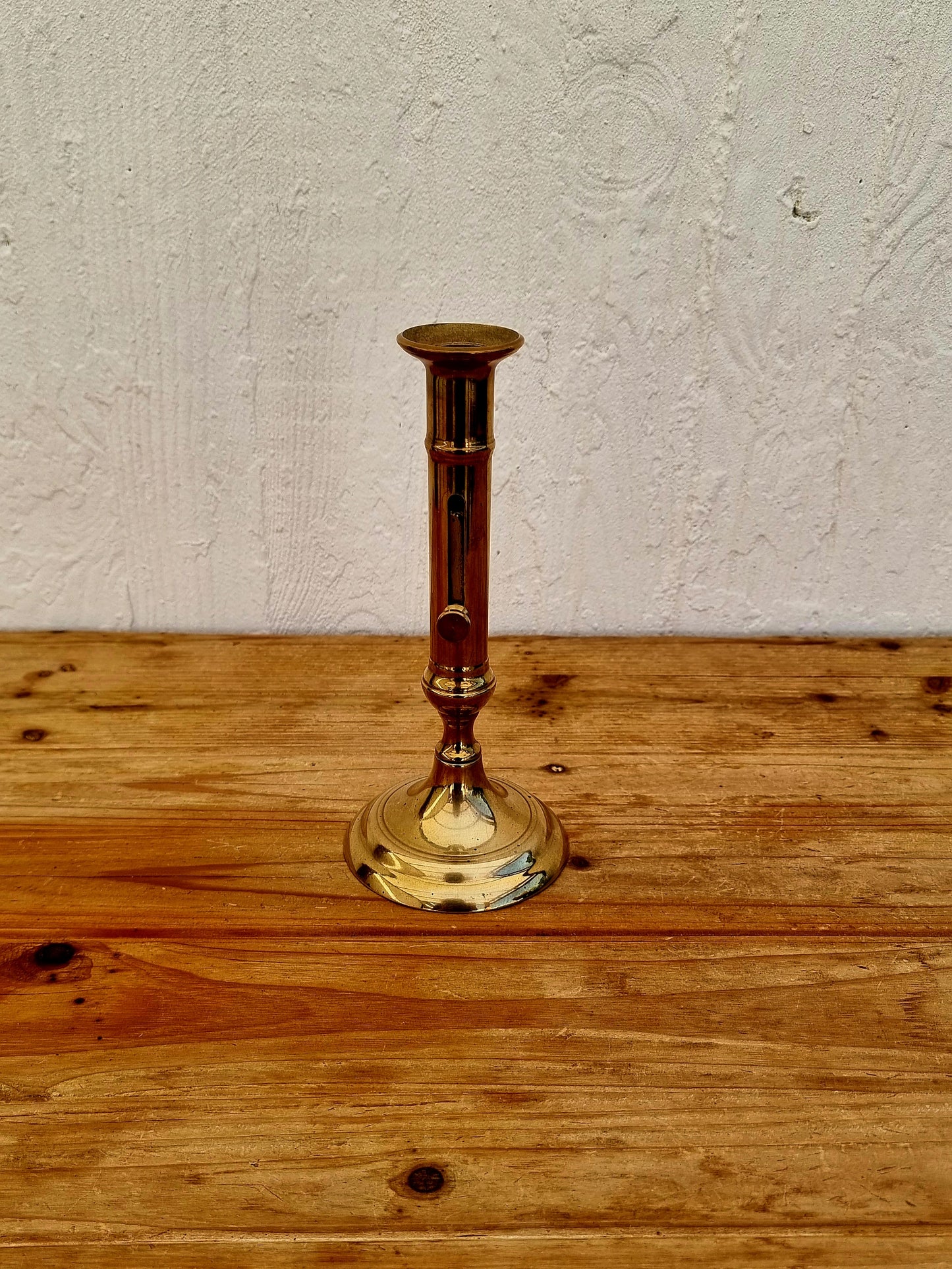 Bougeoir en laiton vintage doré les kitscheries brocante en ligne