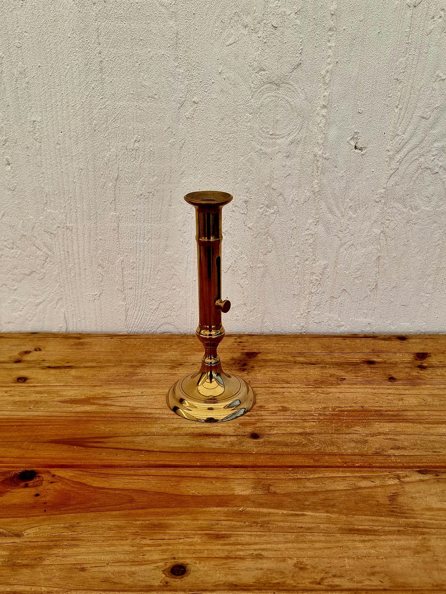 Bougeoir en laiton vintage doré les kitscheries brocante en ligne