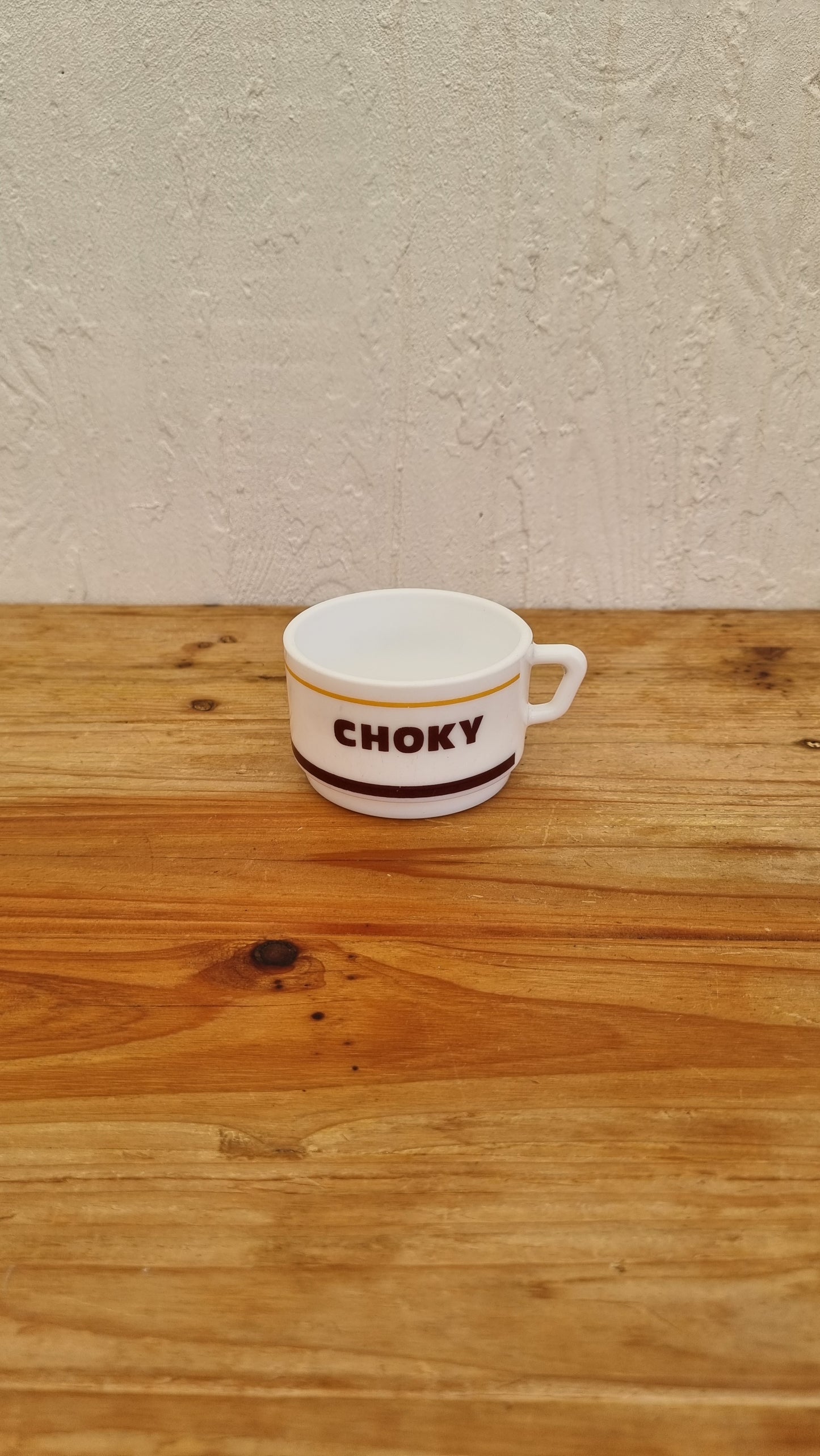 Lot de 4 tasses Choky les kitscheries brocante en ligne