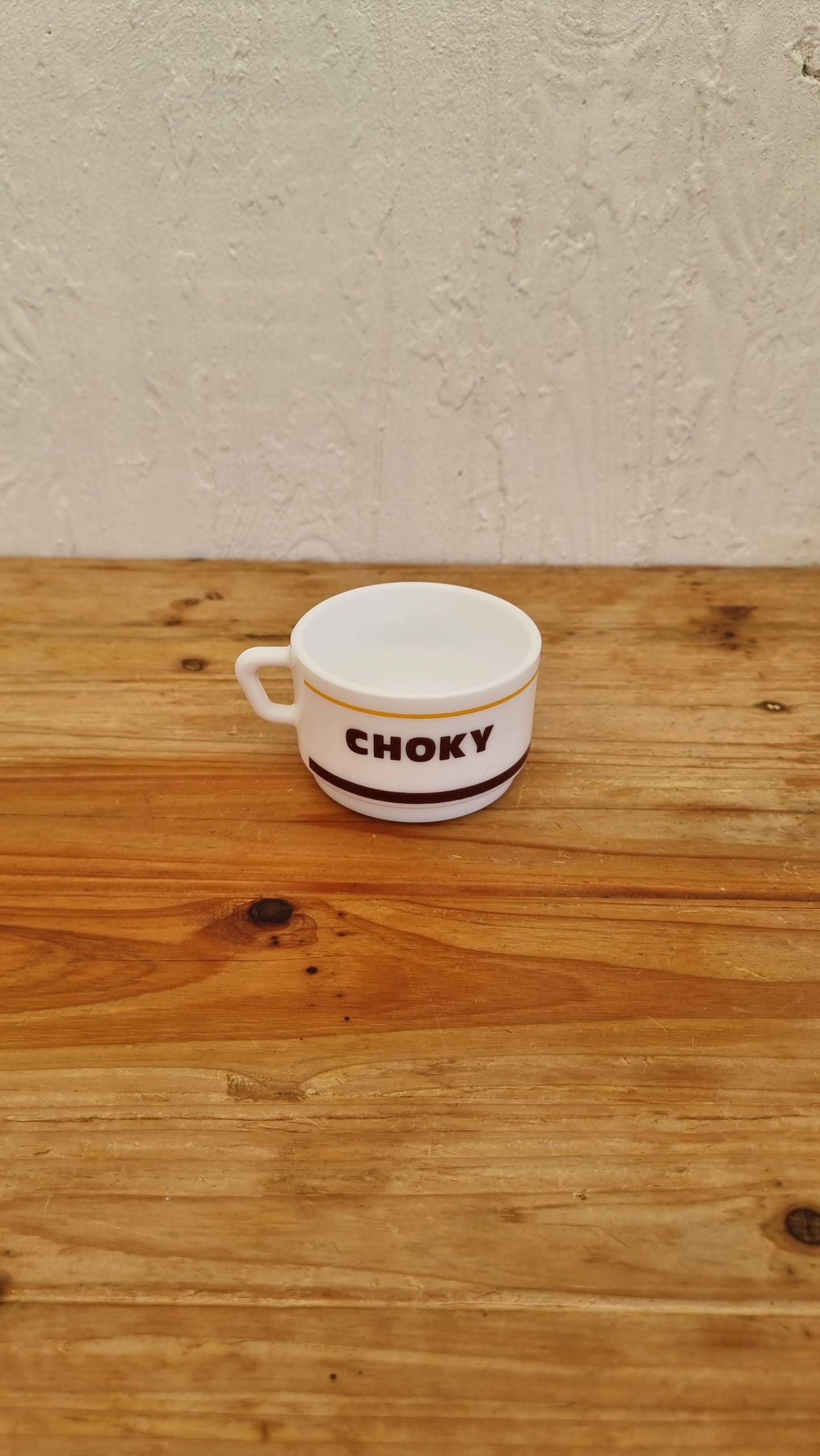 Lot de 4 tasses Choky les kitscheries brocante en ligne