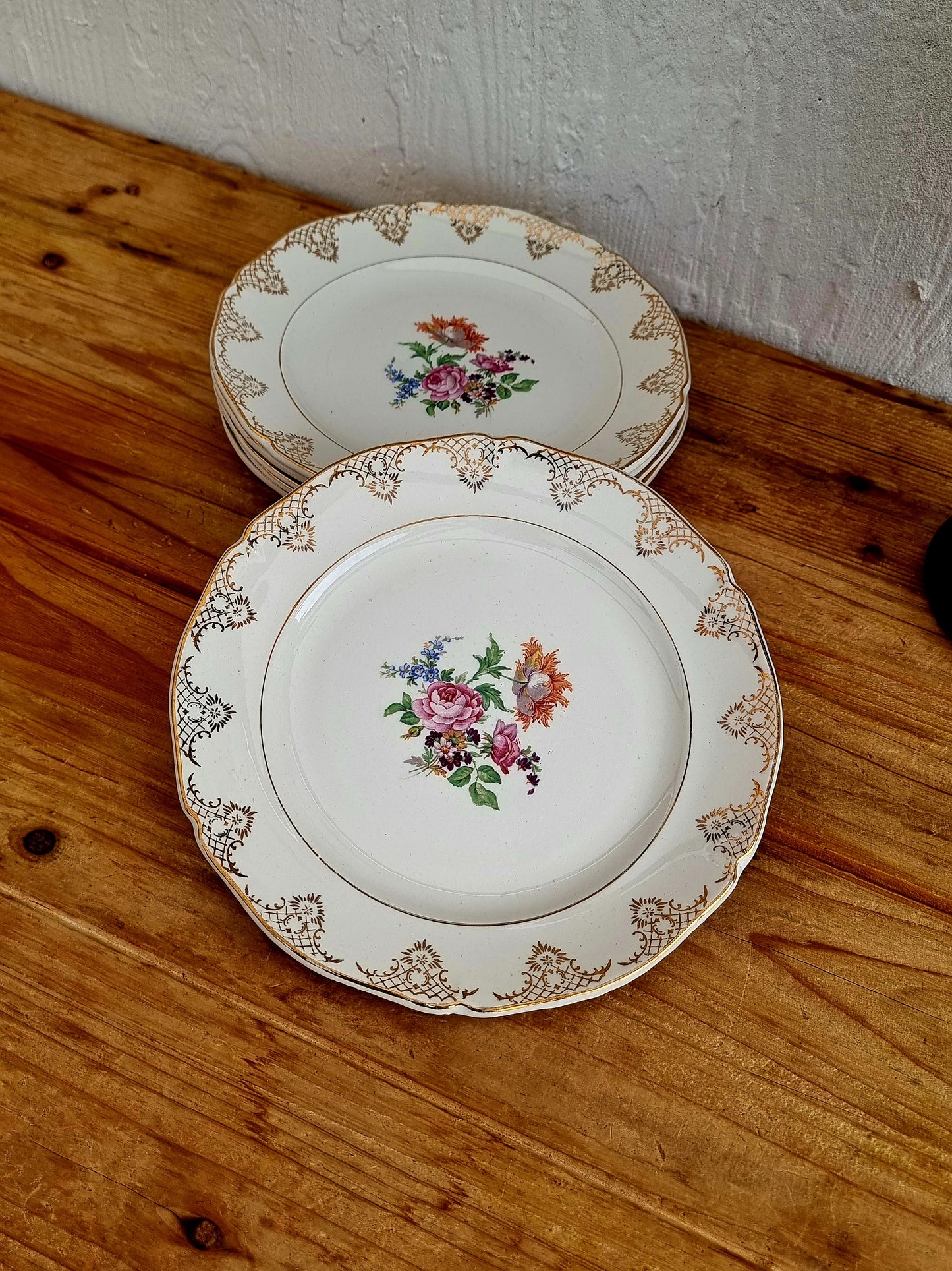 Lot de 6 assiettes Céranord Saint Amand modèle Eve les kitscheries brocante en ligne