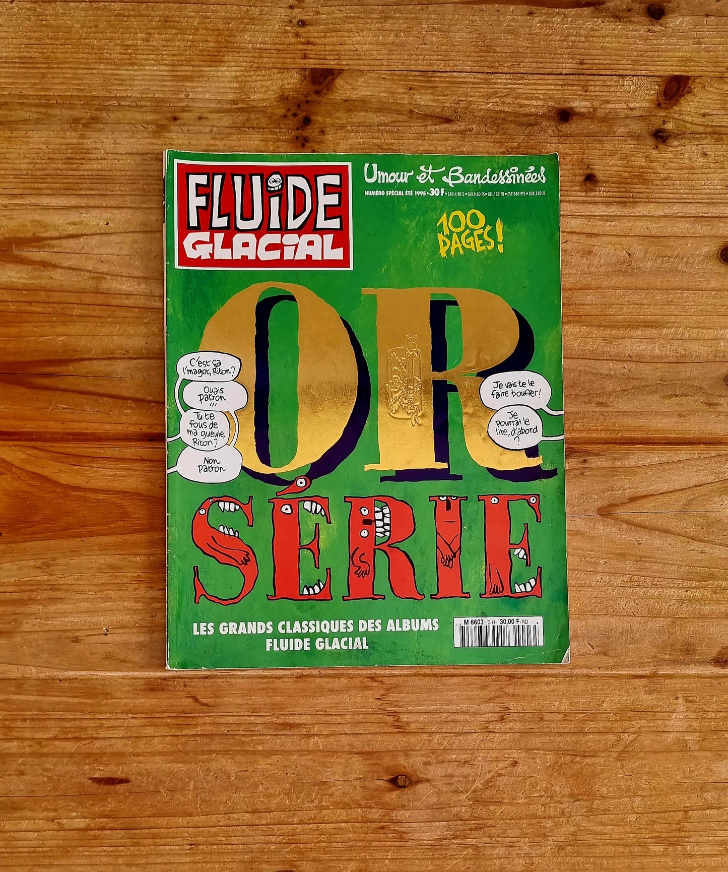 Revue Fluide Glacial Or série été 1995 les kitscheries brocante en ligne