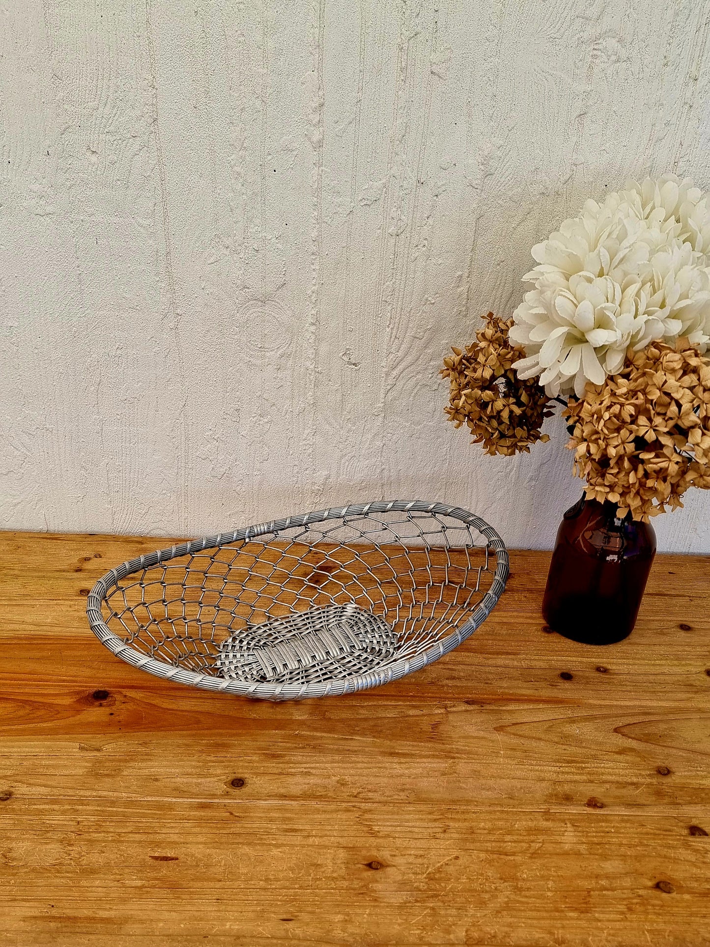 Grand panier à fruits en métal vintage les kitscheries brocante en ligne