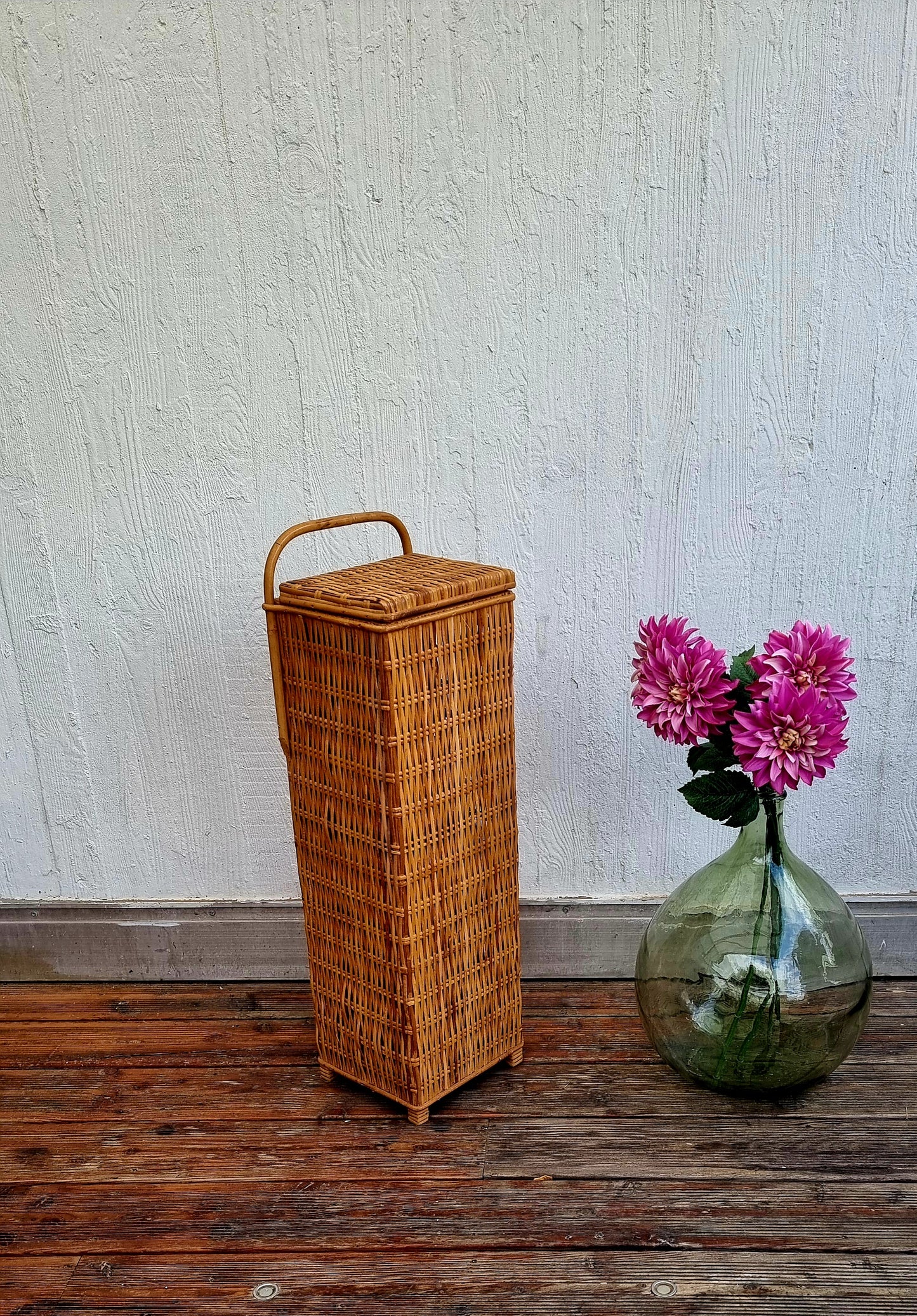 Huche à pain en rotin les kitscheries brocante en ligne