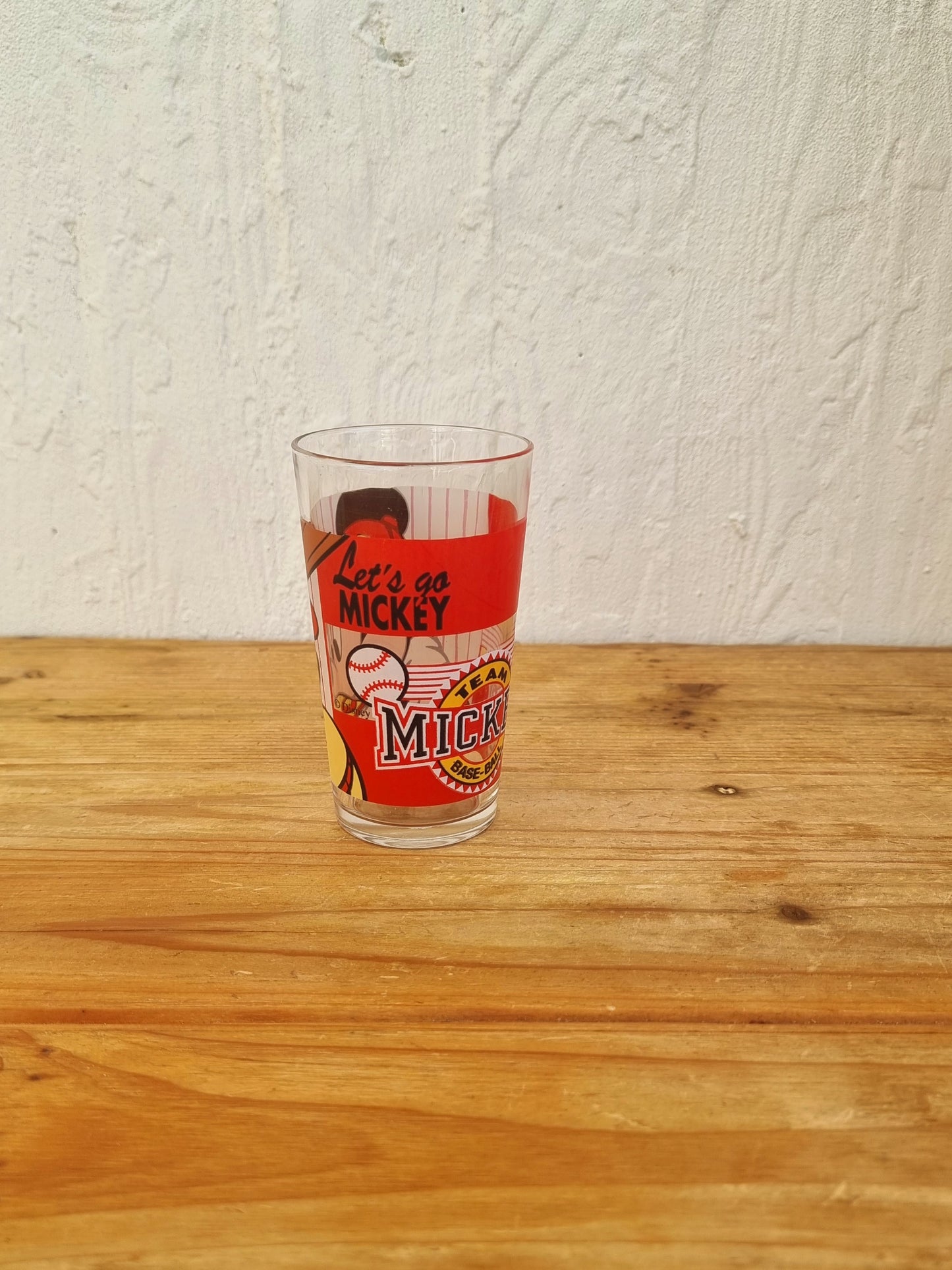 Lot de 2 verres Team Mickey Basket & Base-Ball disney les kitscheries brocante en ligne
