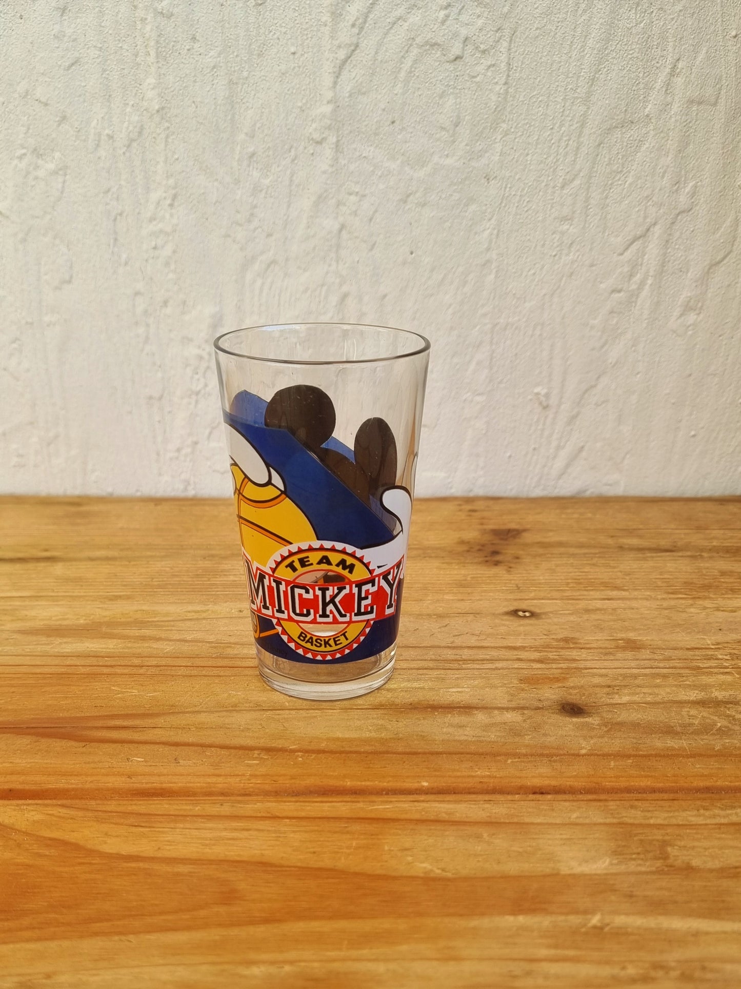 Lot de 2 verres Team Mickey Basket & Base-Ball disney les kitscheries brocante en ligne