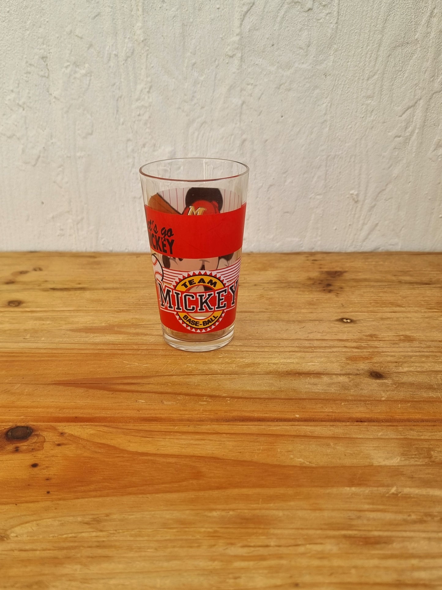 Lot de 2 verres Team Mickey Basket & Base-Ball disney les kitscheries brocante en ligne