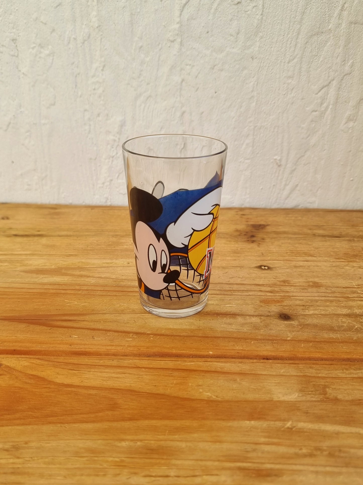 Lot de 2 verres Team Mickey Basket & Base-Ball disney les kitscheries brocante en ligne
