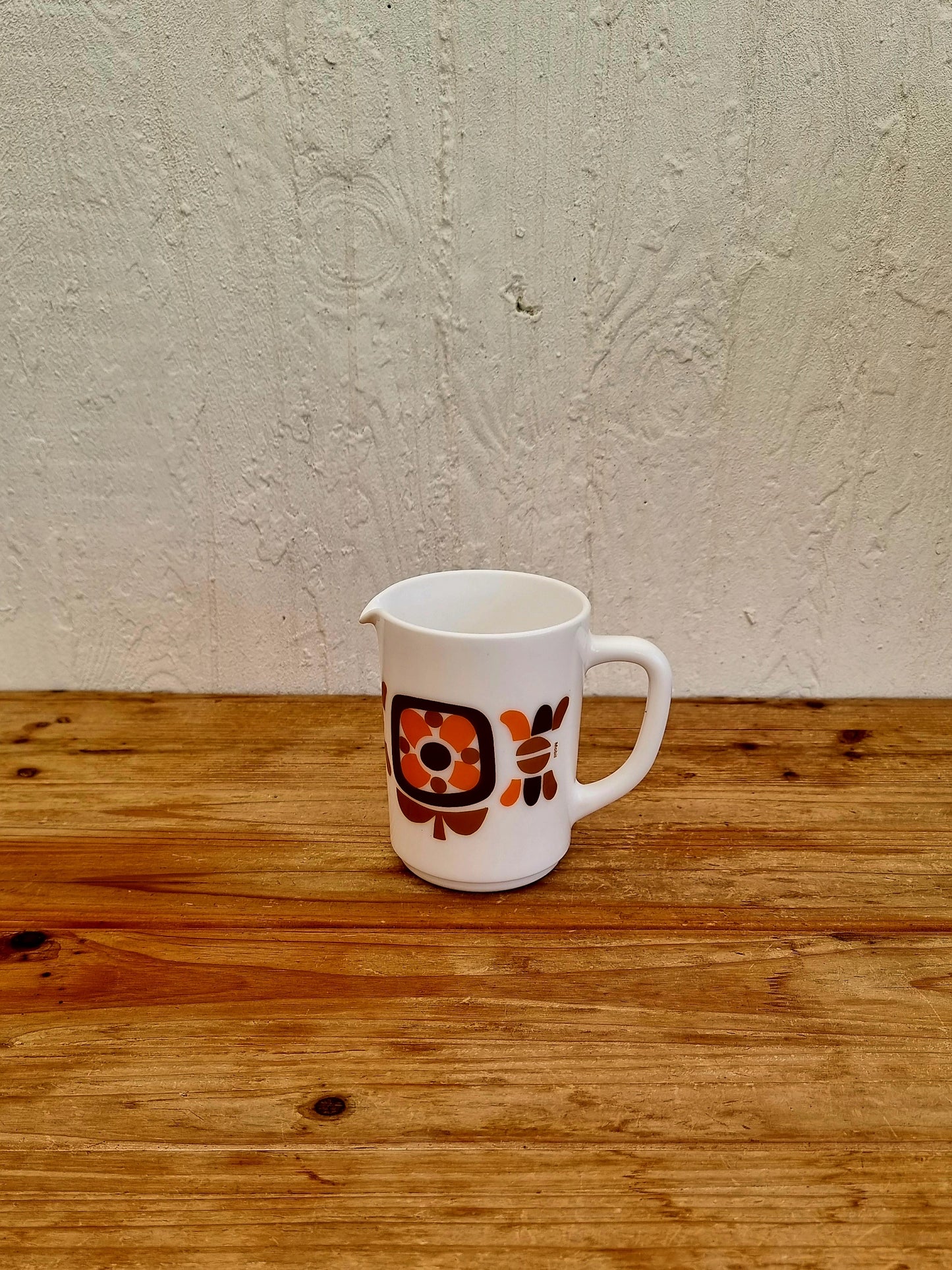 Pichet mobil orange vintage années 70 arcopal les kitscheries brocante en ligne