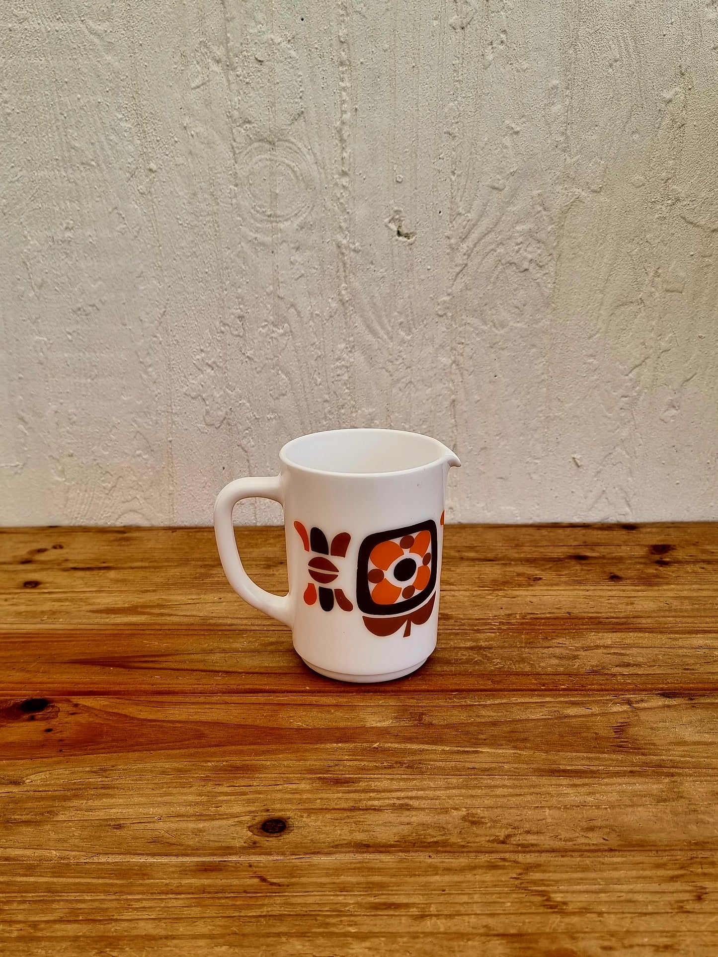 Pichet mobil orange vintage années 70 arcopal les kitscheries brocante en ligne