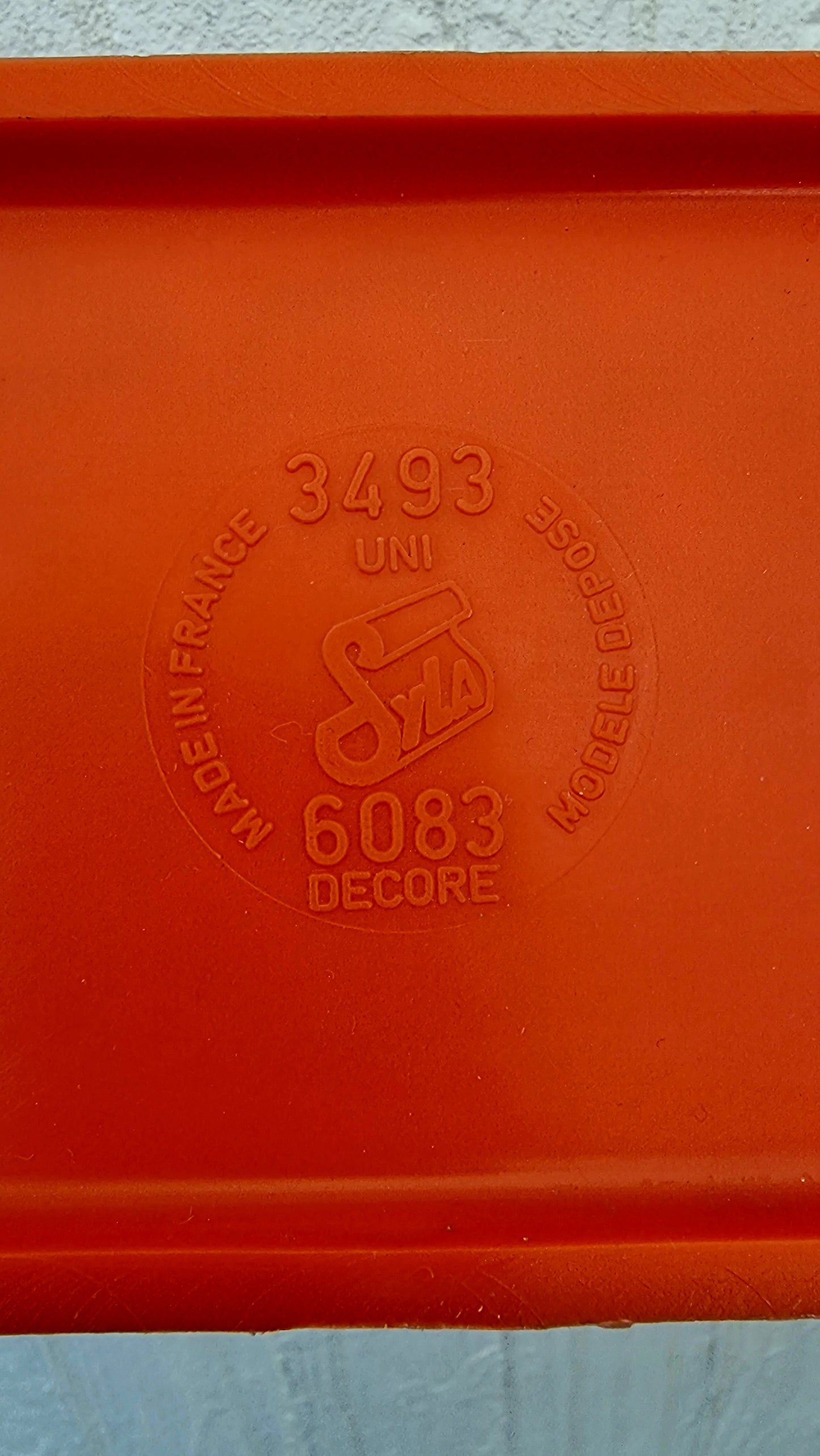 Porte-serviettes orange Syla vintage les kitscheries brocante en ligne