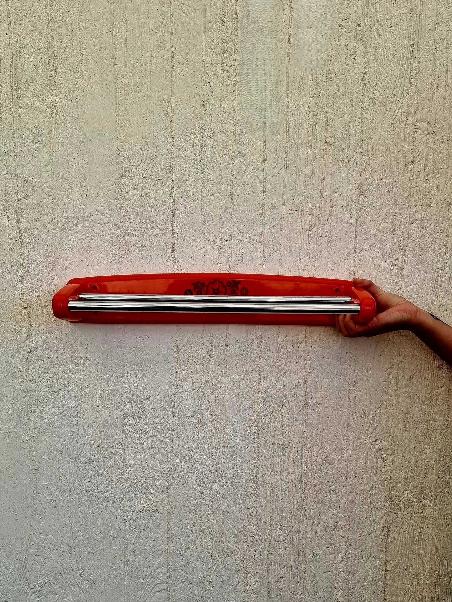 Porte-serviettes orange Syla vintage les kitscheries brocante en ligne