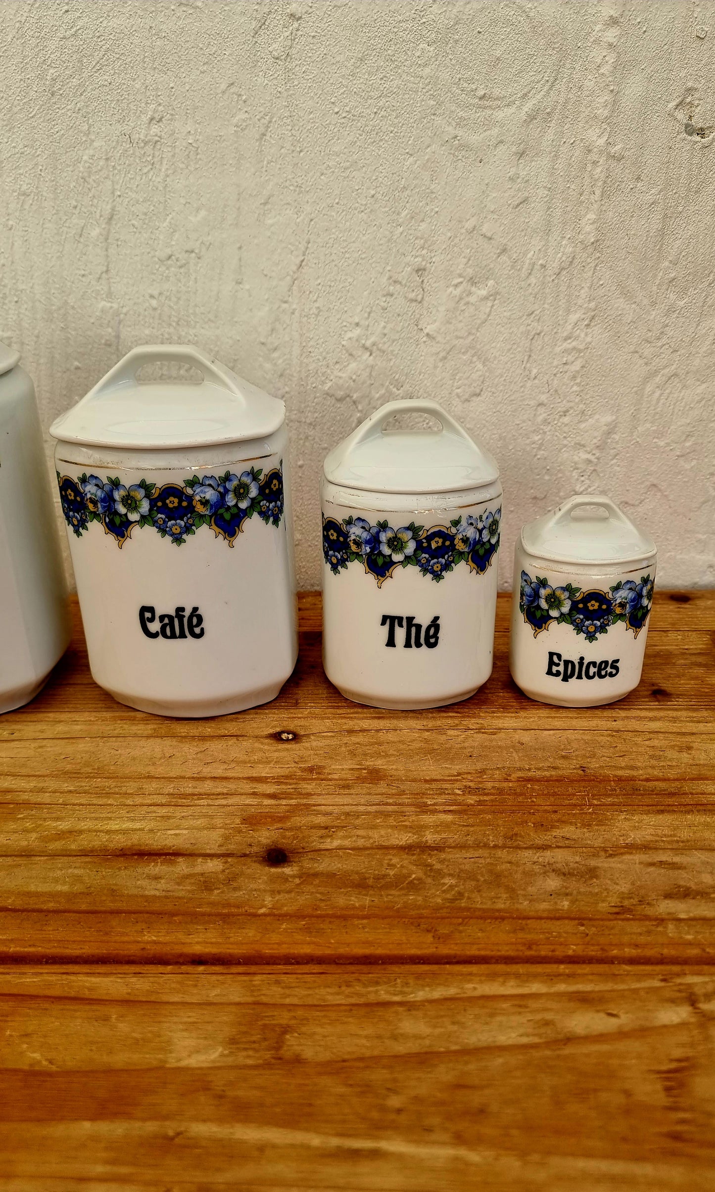 Lot de 4 pots à épices AICH vintage les kitscheries brocante en ligne