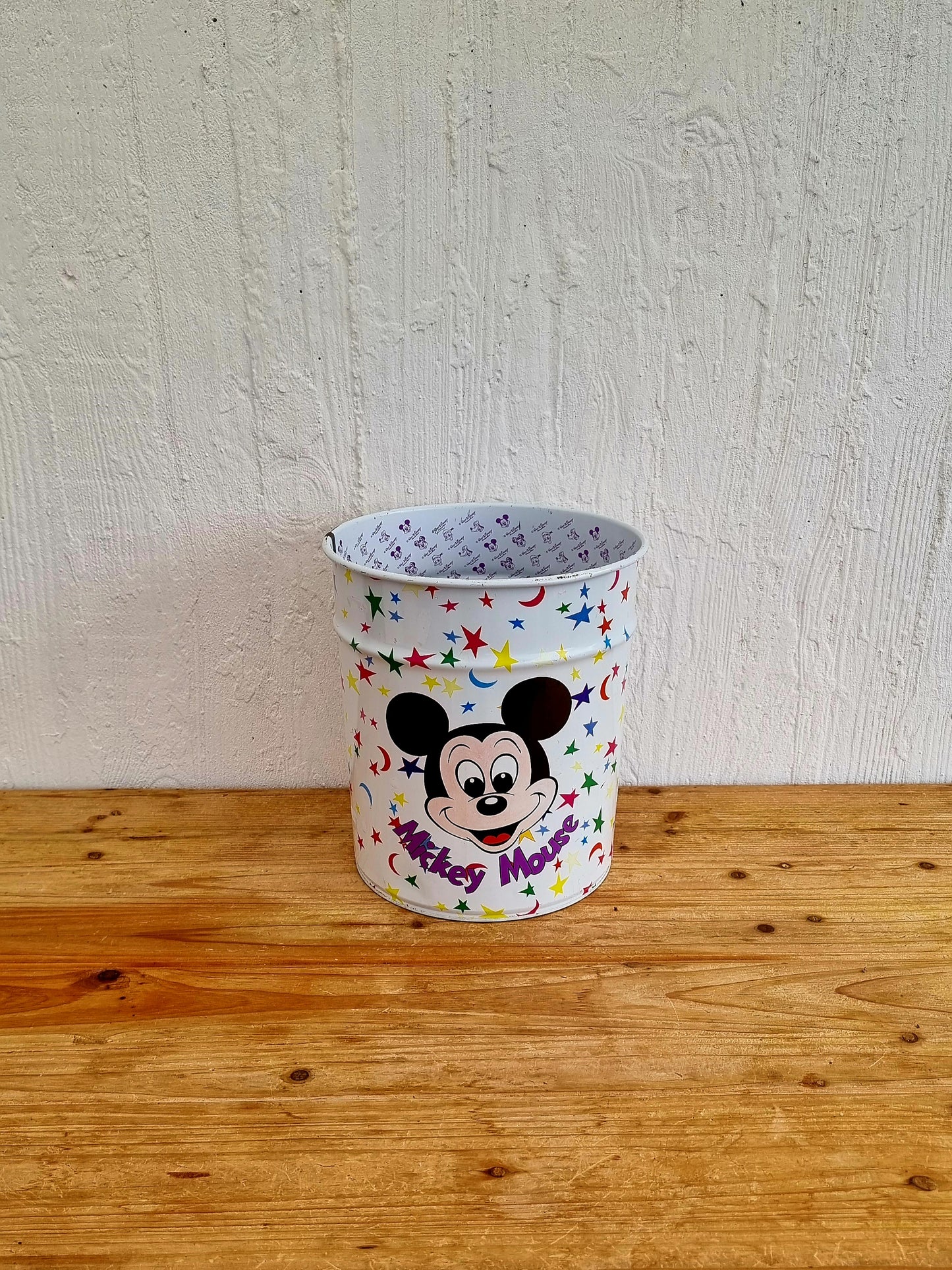 Corbeille à papier Mickey Mouse vintage les kitscheries brocante en ligne