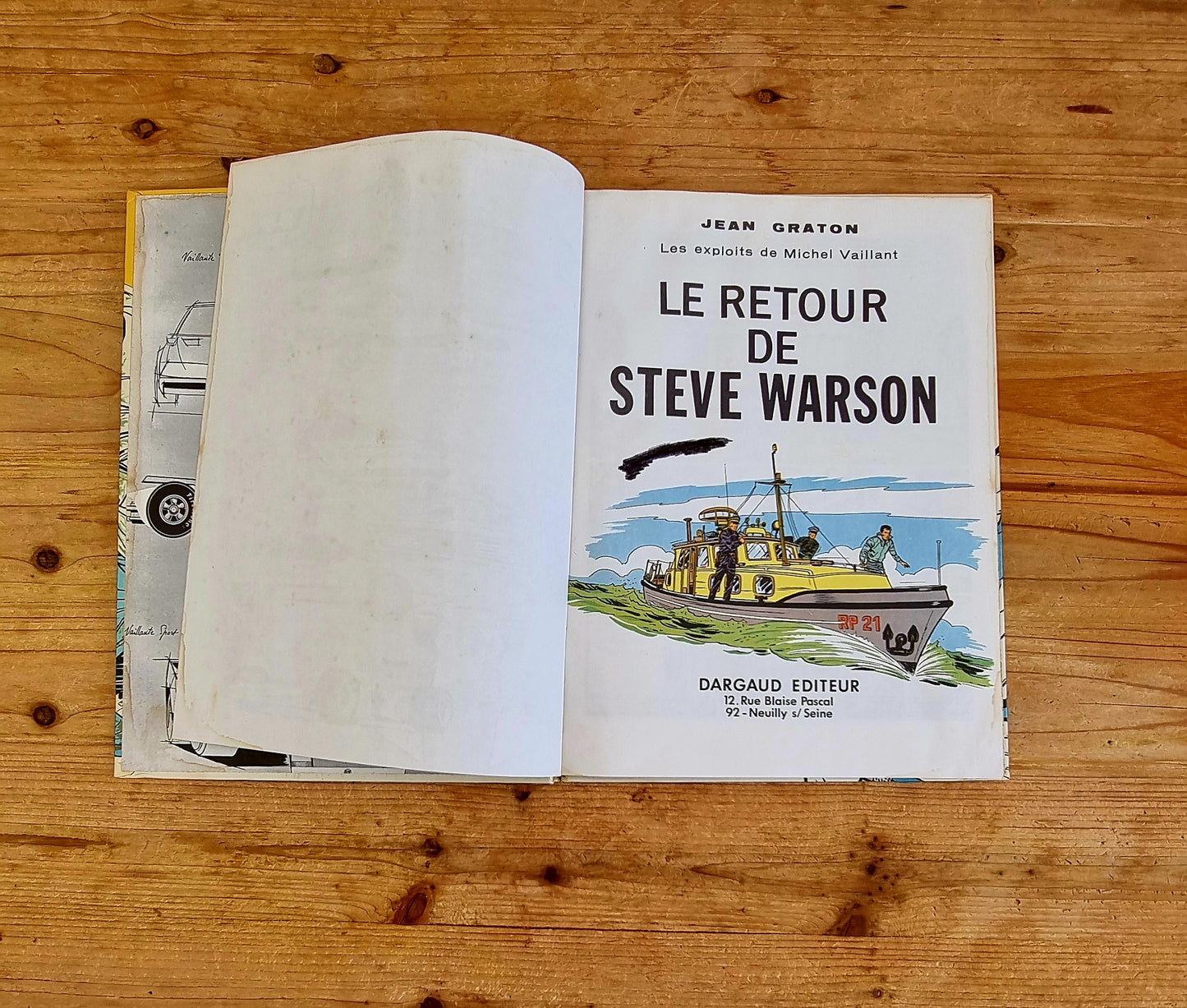 BD Michel Vaillant Le retour de Steve Warson dargeaud les kitscheries brocante en ligne