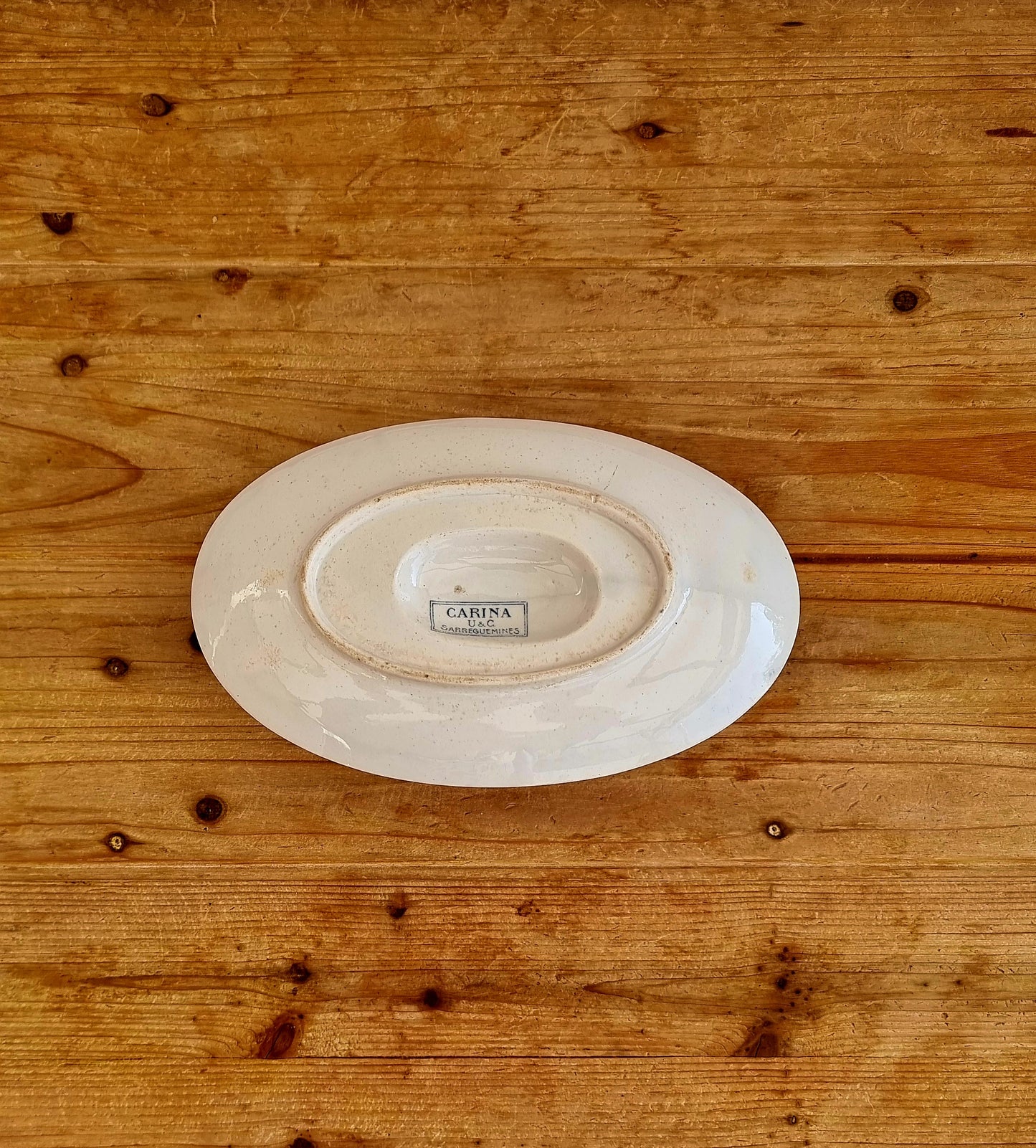Saucière U&C Sarreguemines modèle Carina les kitscheries brocante en ligne