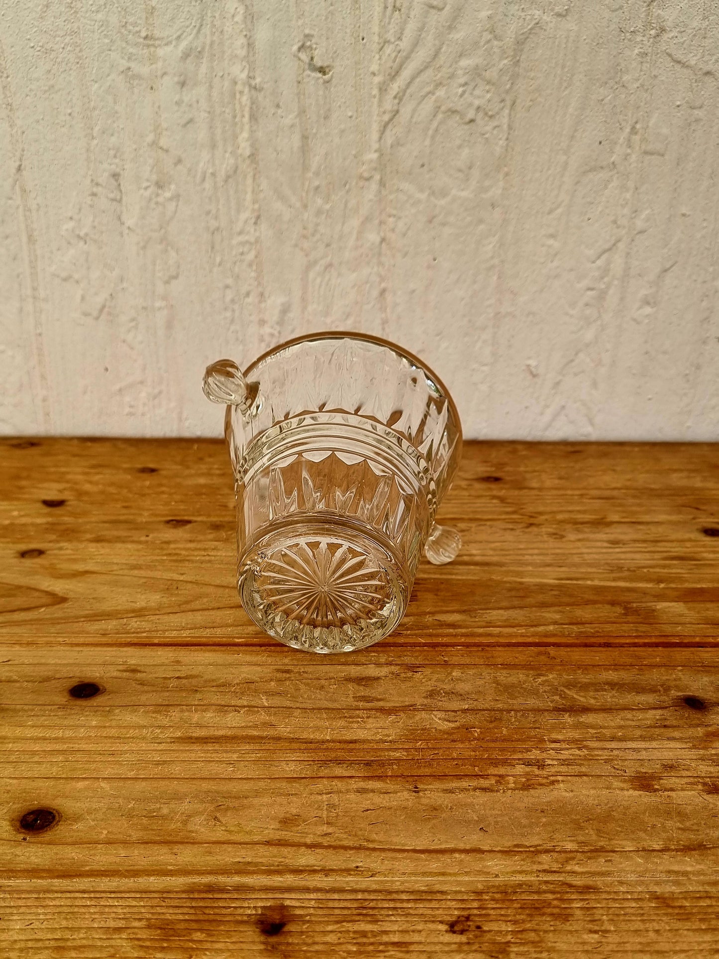 Seau à glaçons en verre vintage les kitscheries brocante en ligne