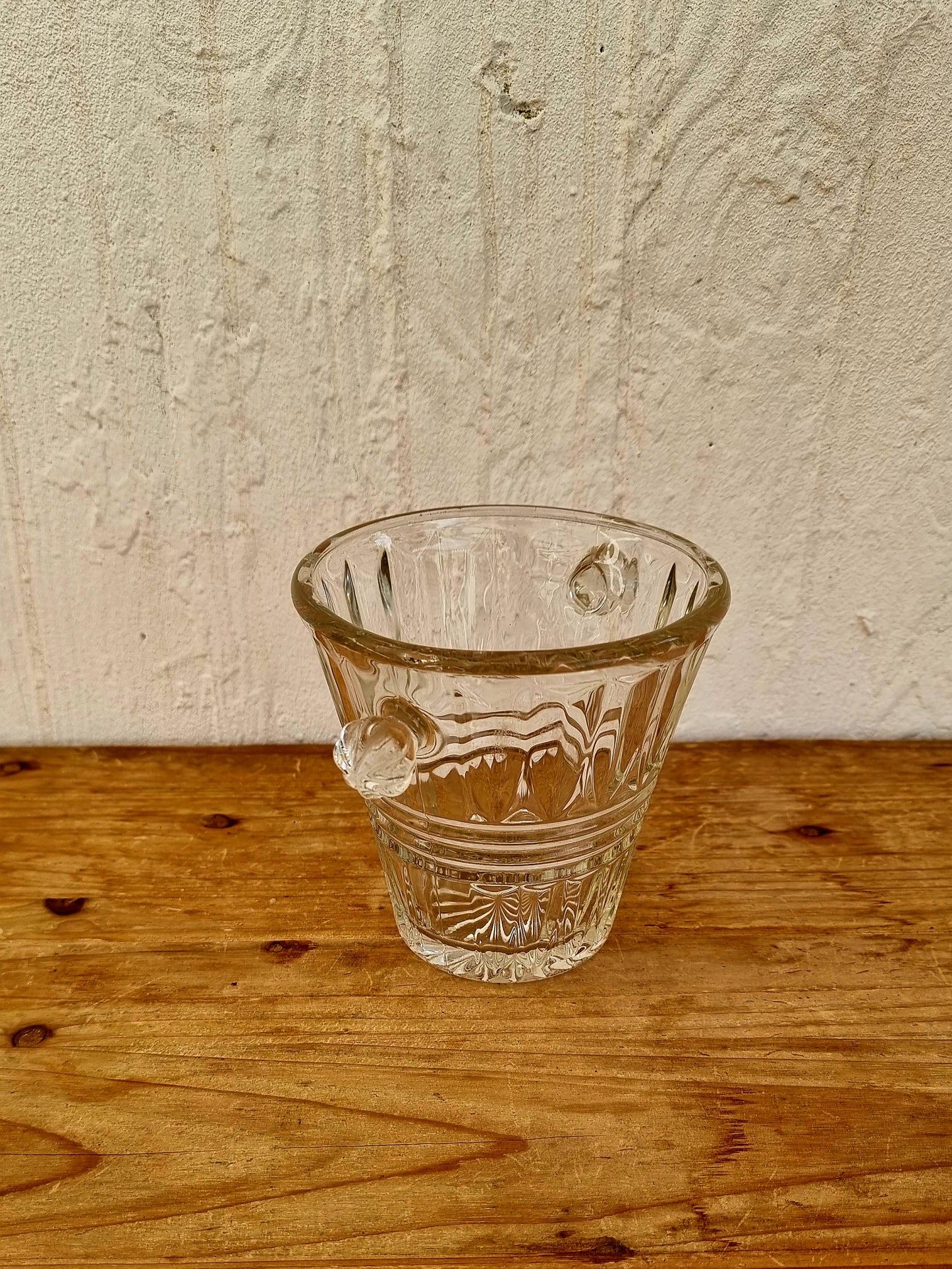 Seau à glaçons en verre vintage les kitscheries brocante en ligne