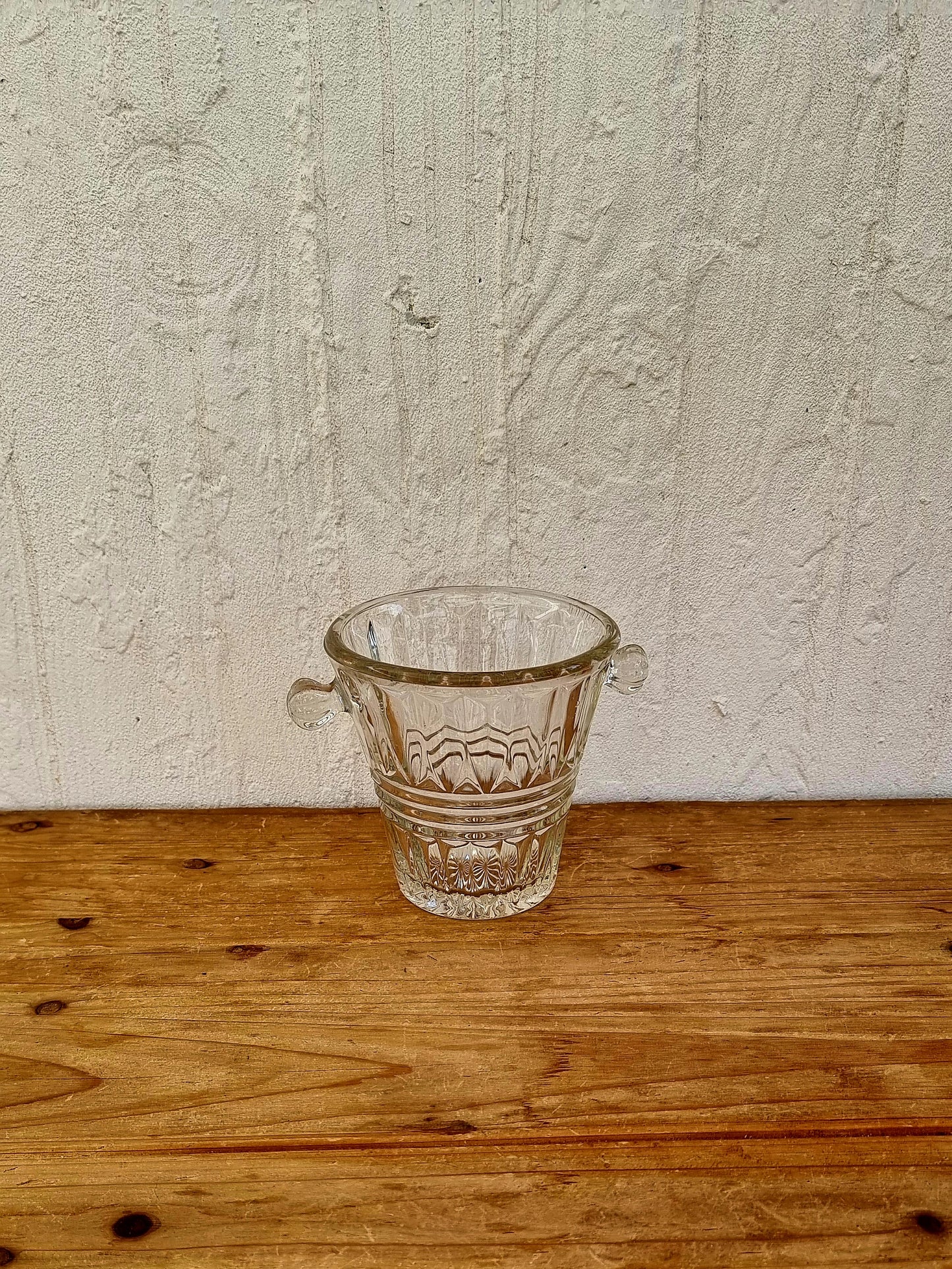 Seau à glaçons en verre vintage les kitscheries brocante en ligne