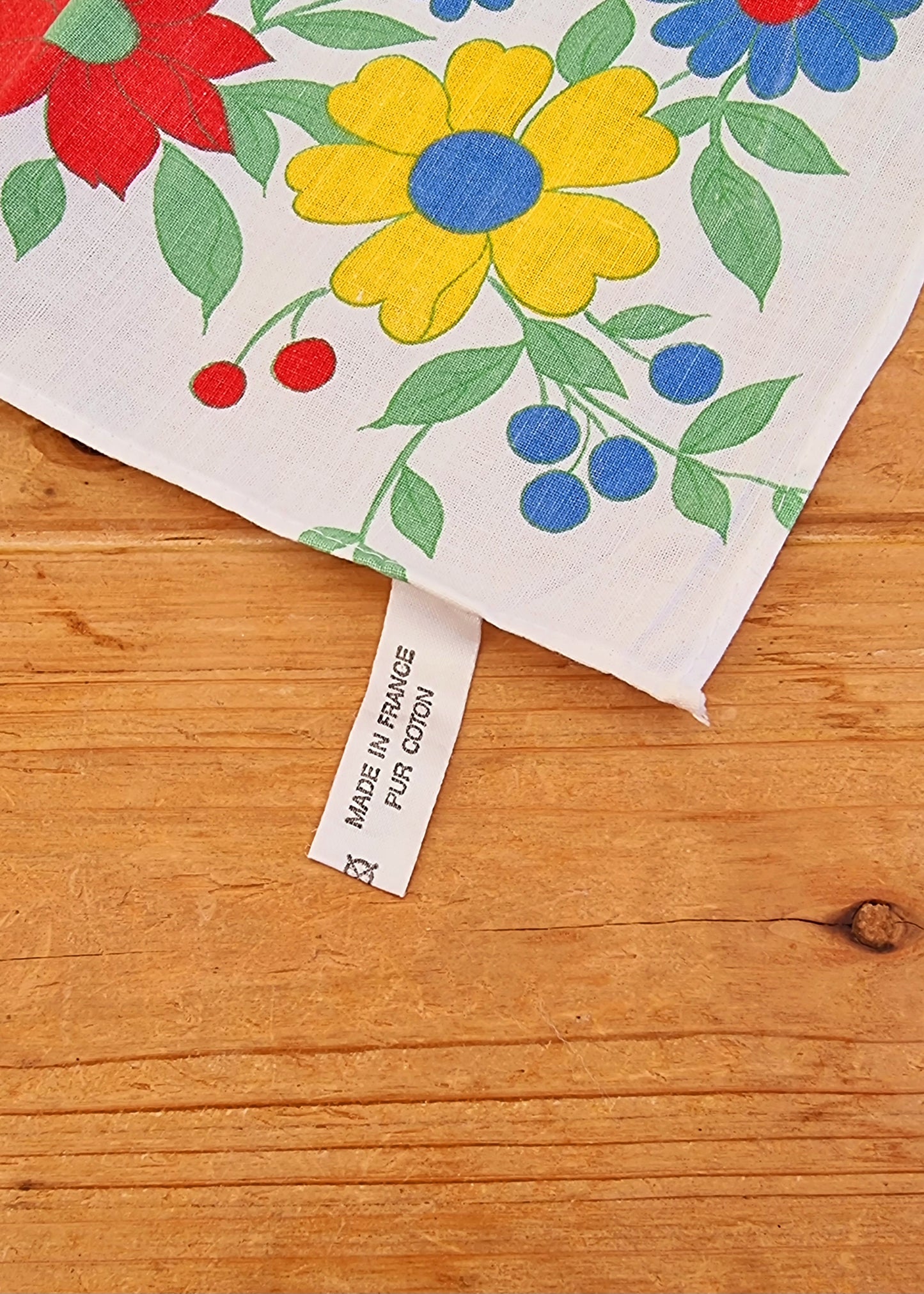 Lot de 8 serviettes de table à fleurs vintage les kitscheries brocante en ligne