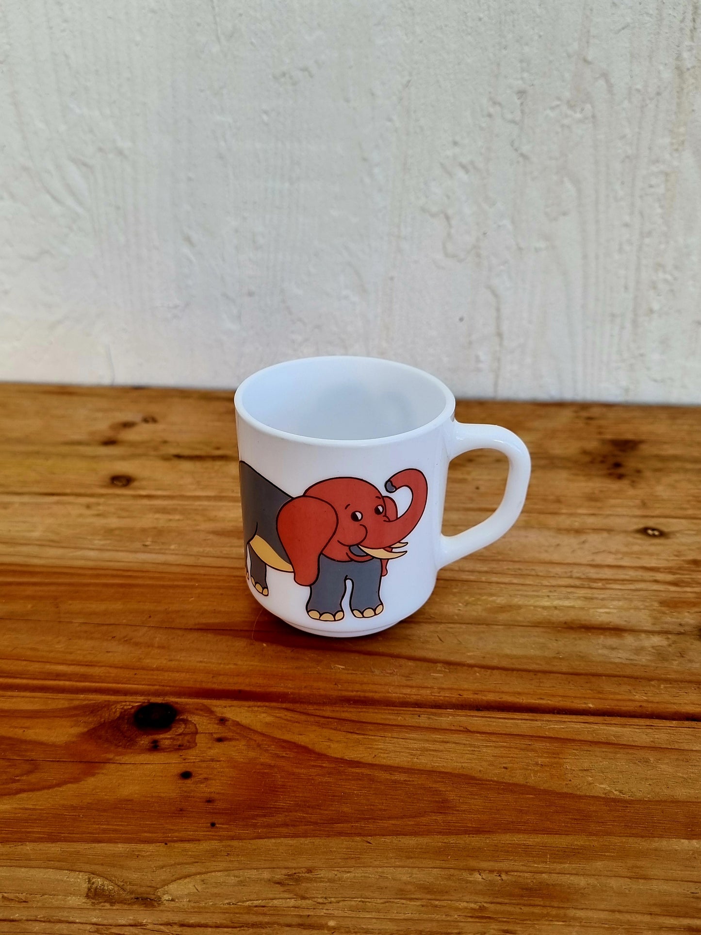 Lot de 3 mugs Arcopal "animaux de la jungle" les kitscheries brocante en ligne