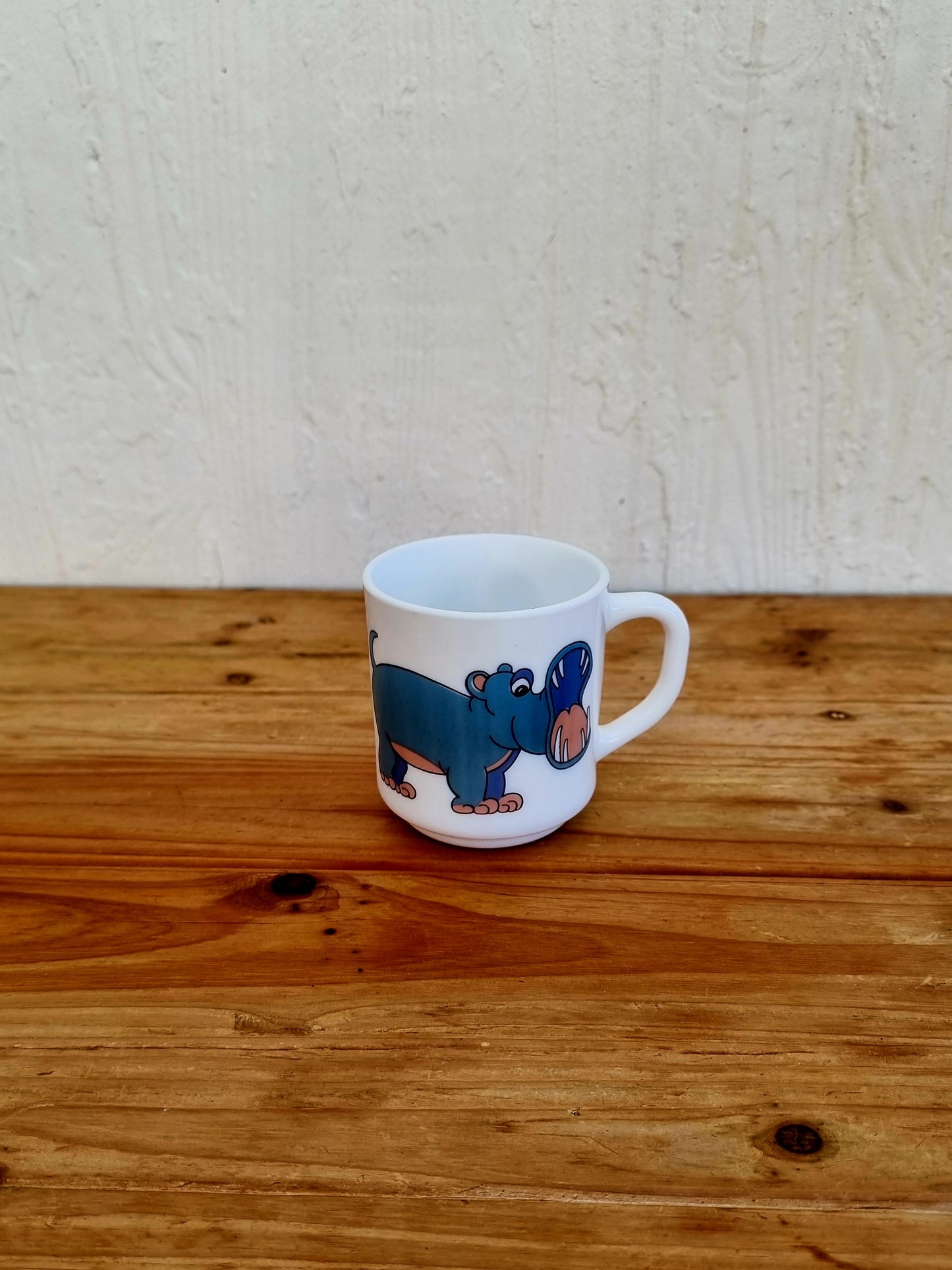 Lot de 3 mugs Arcopal "animaux de la jungle" les kitscheries brocante en ligne