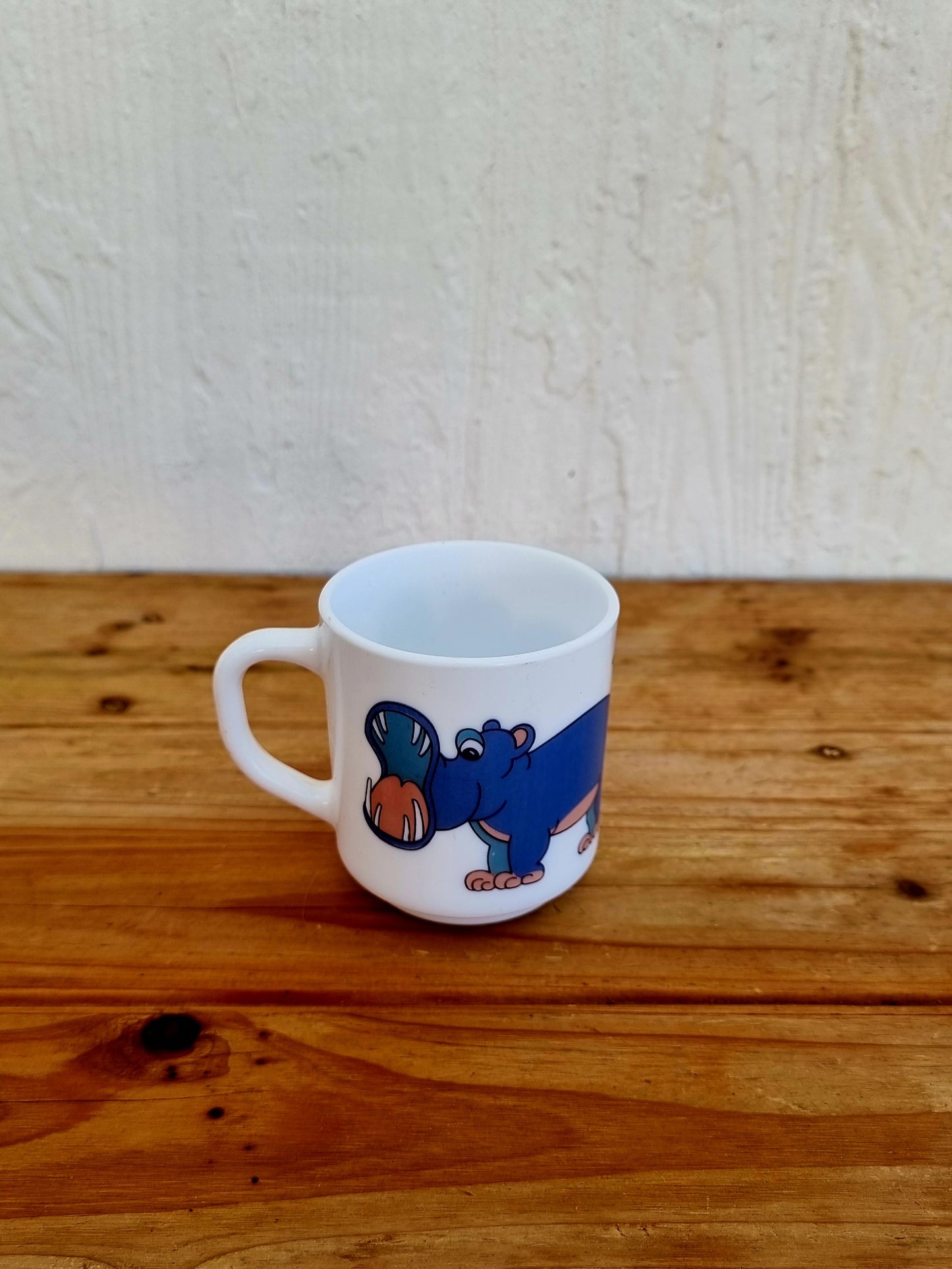 Lot de 3 mugs Arcopal "animaux de la jungle" les kitscheries brocante en ligne