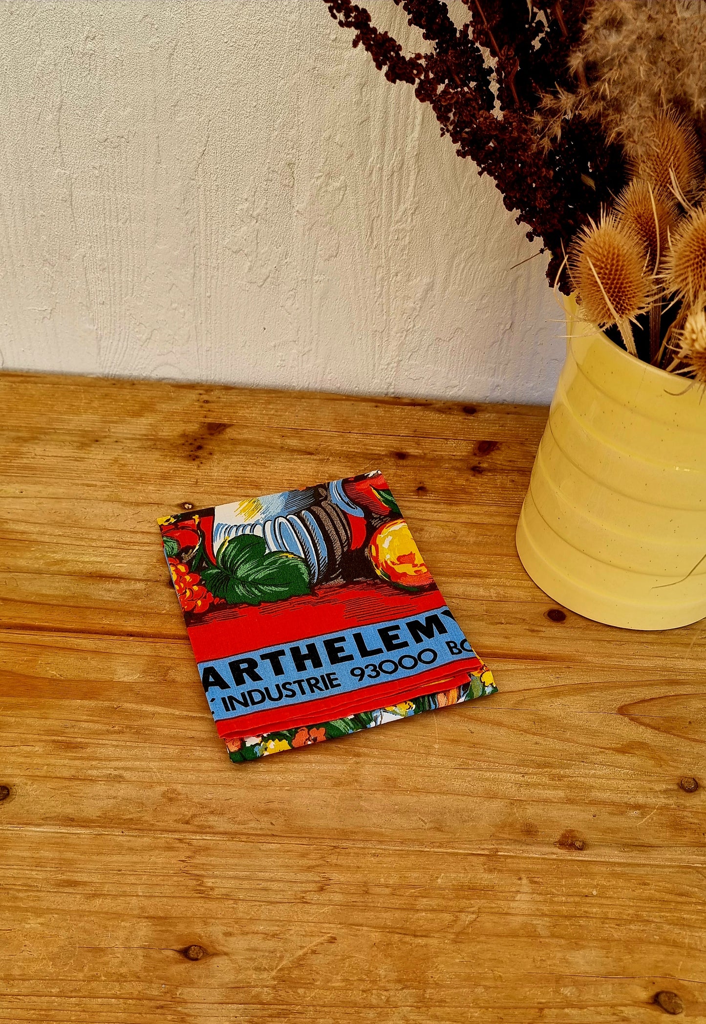 Torchon calendrier fleurs de 1978 les kitscheries brocante en ligne