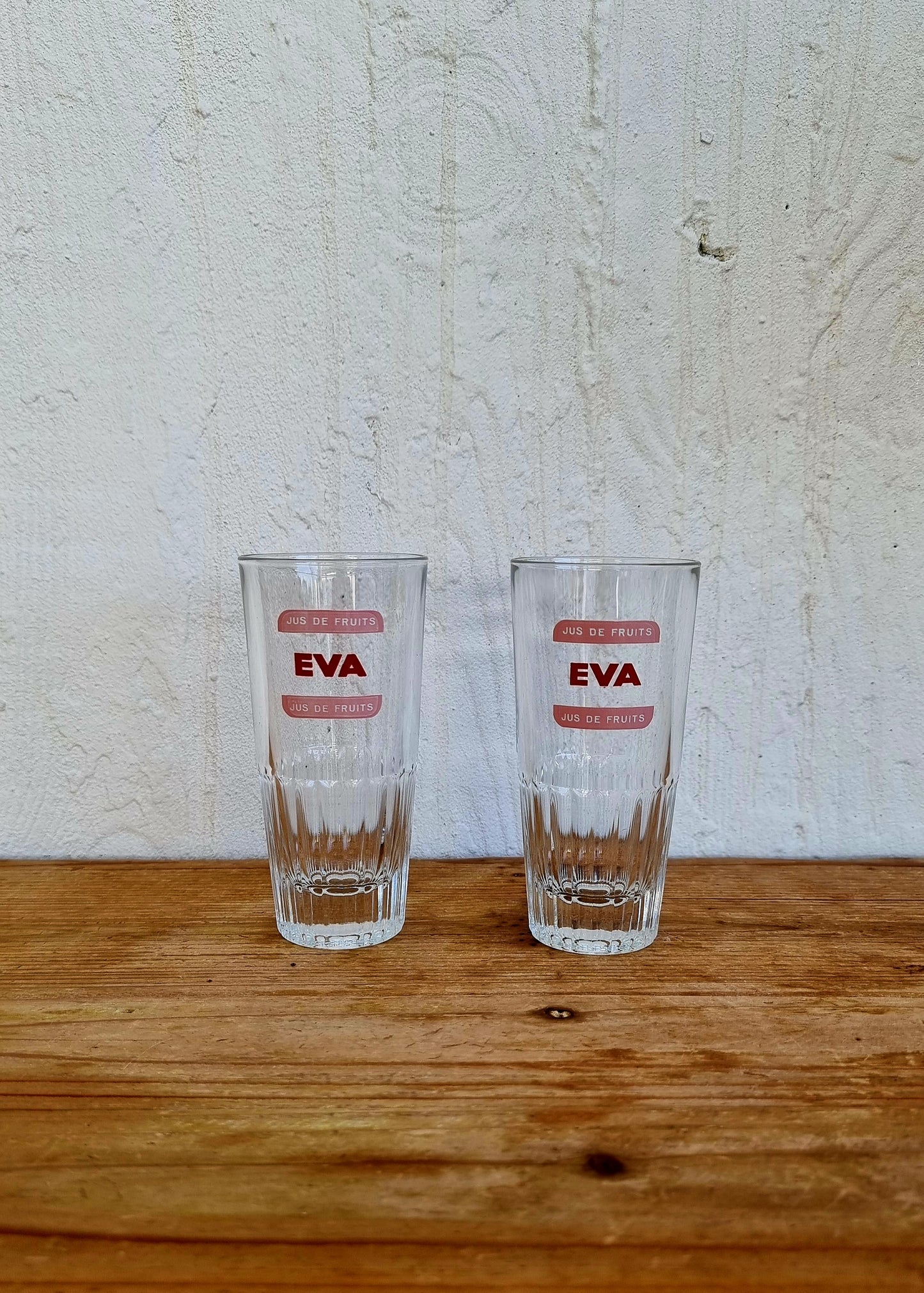 2 verres Eva jus de fruits vintage les kitscheries brocante en ligne