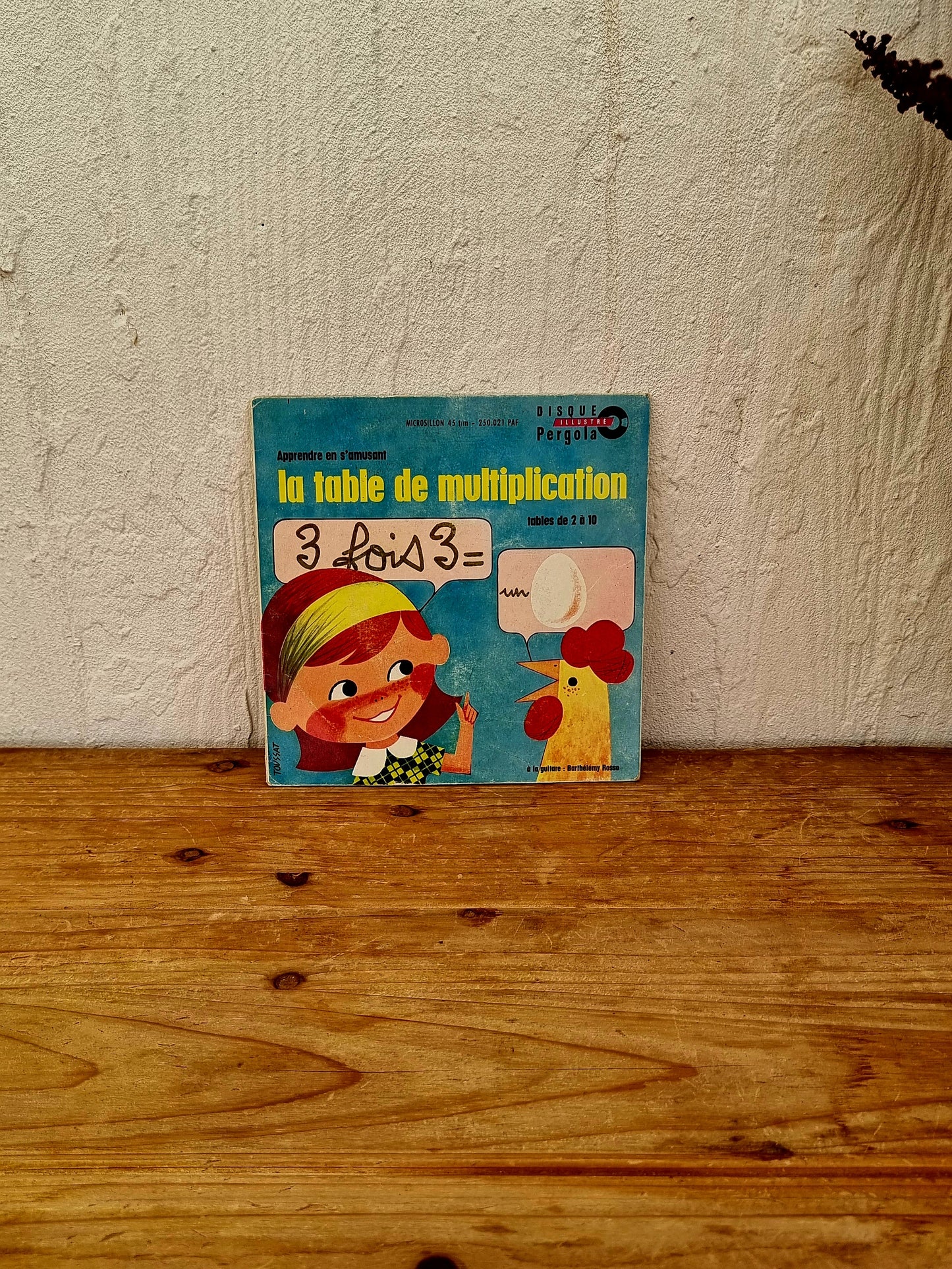 Vinyle "Apprendre en s'amusant la table de multiplication" les kitscheries brocante en ligne