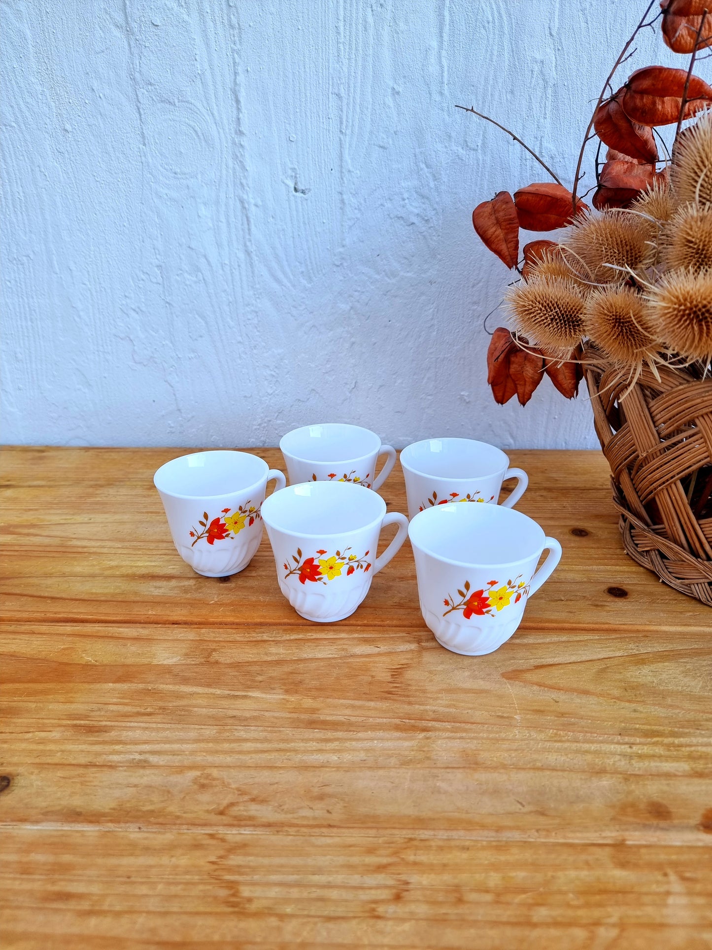Lot de 5 tasses à café Arcopal Les kitscheries
