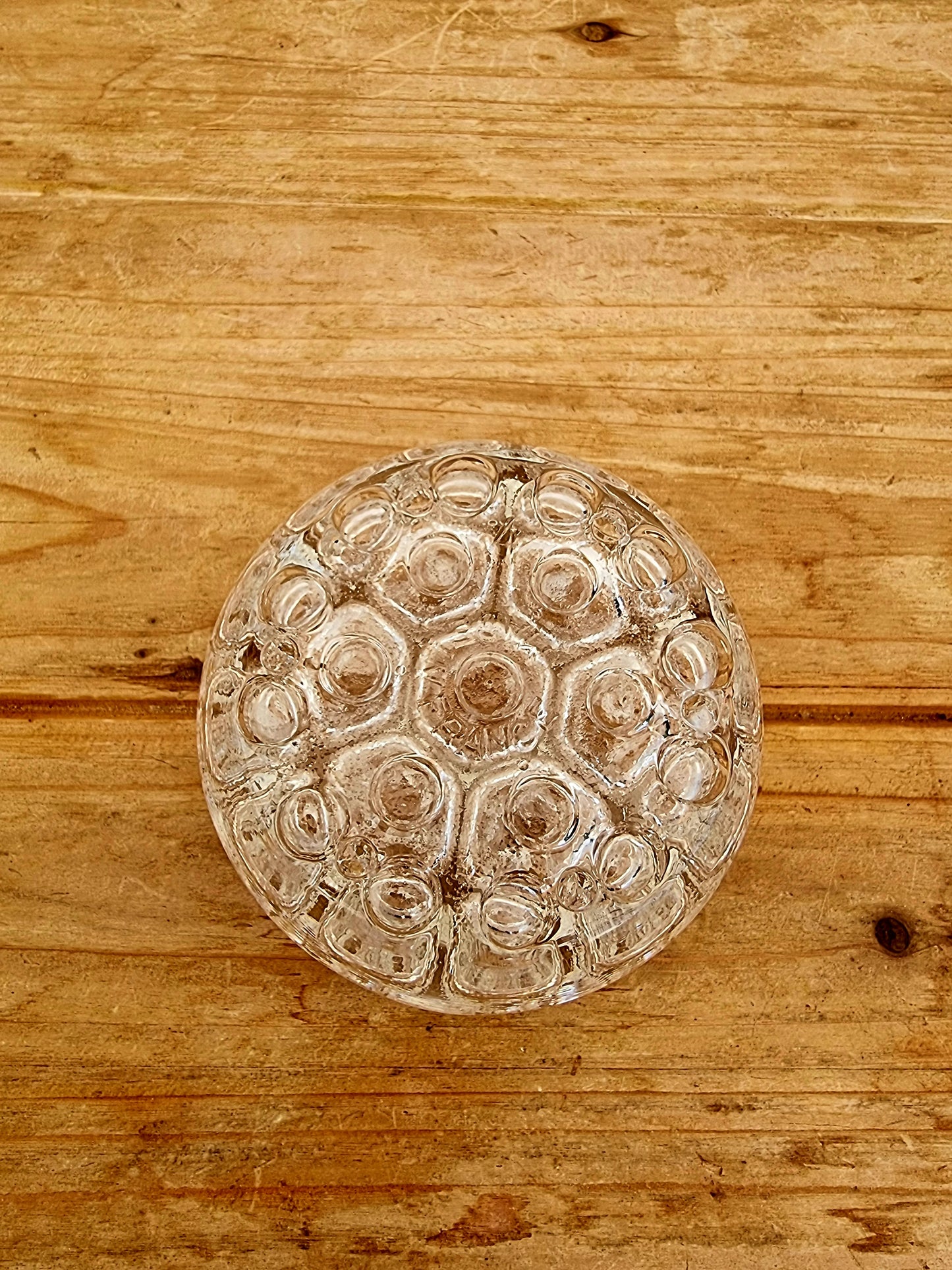 Pique fleurs en verre vintage