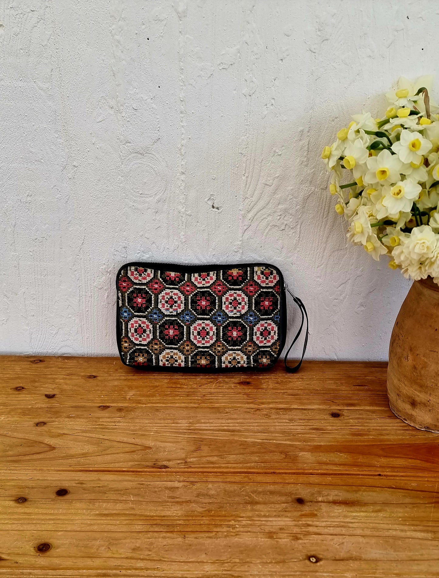 Pochette en canevas vintage les kitscheries