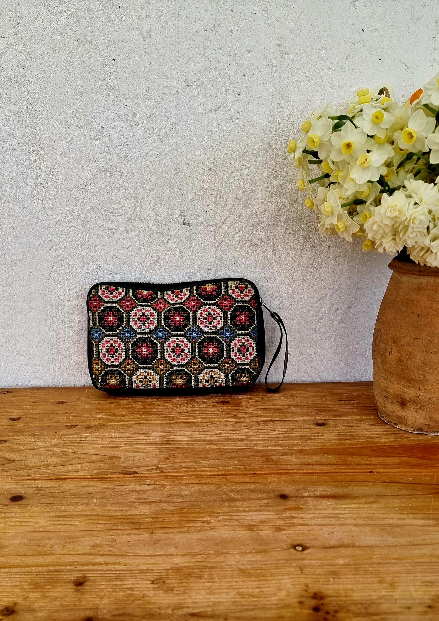 Pochette en canevas vintage les kitscheries