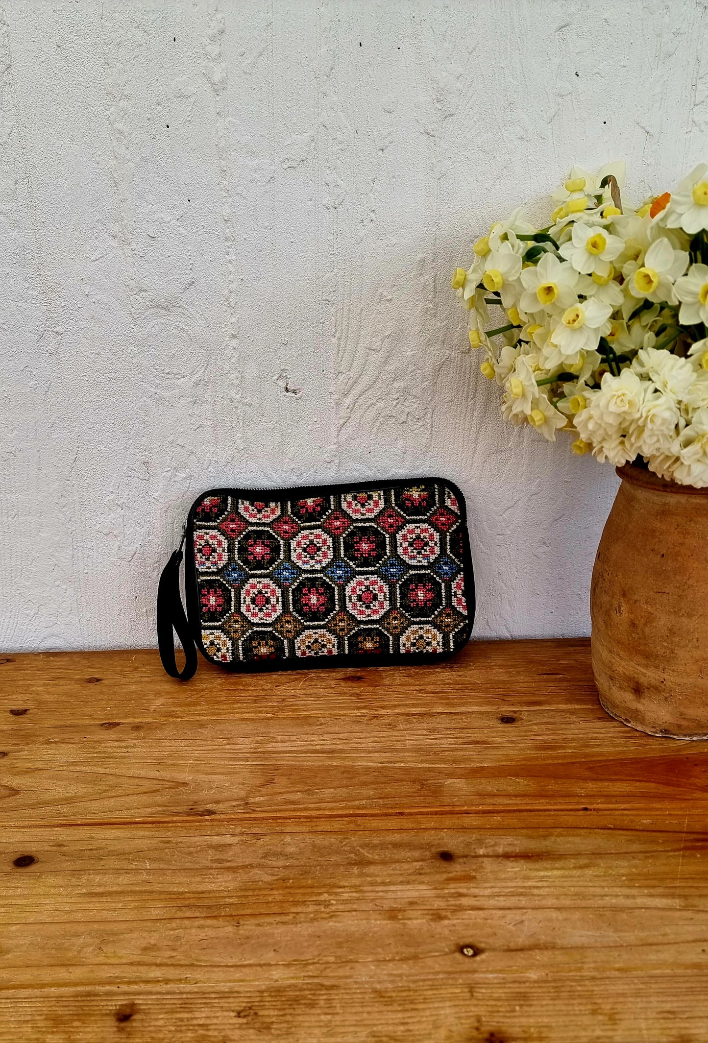 Pochette en canevas vintage les kitscheries
