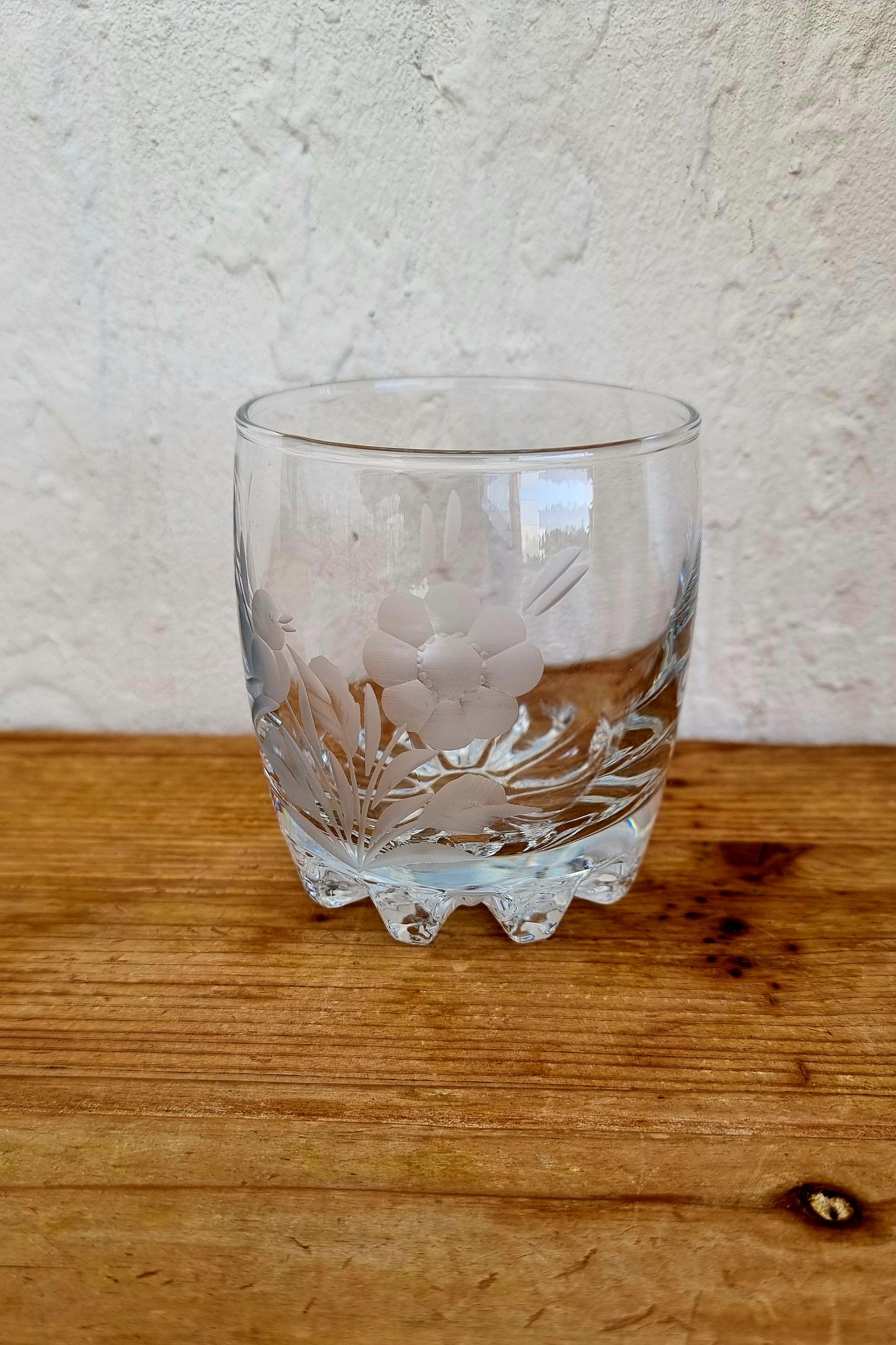 Lot de 6 verres gravé vintage les kitscheries