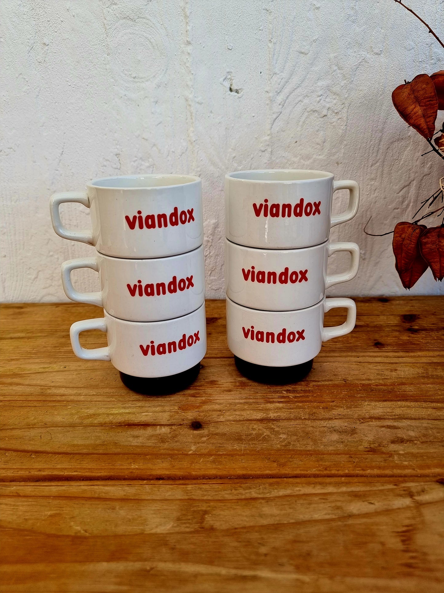 Lot de 6 tasses Moulin des Loups Viandox Les Kitscheries