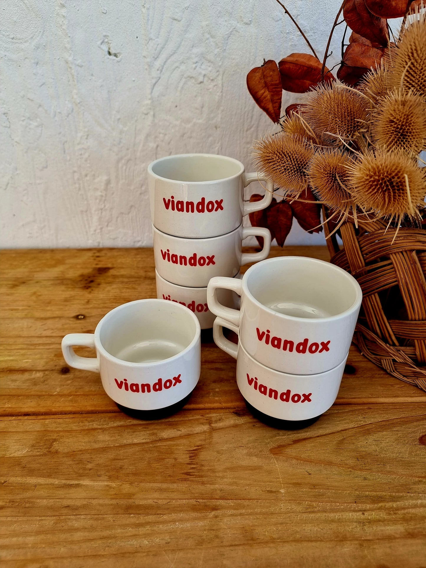 Lot de 6 tasses Moulin des Loups Viandox Les Kitscheries