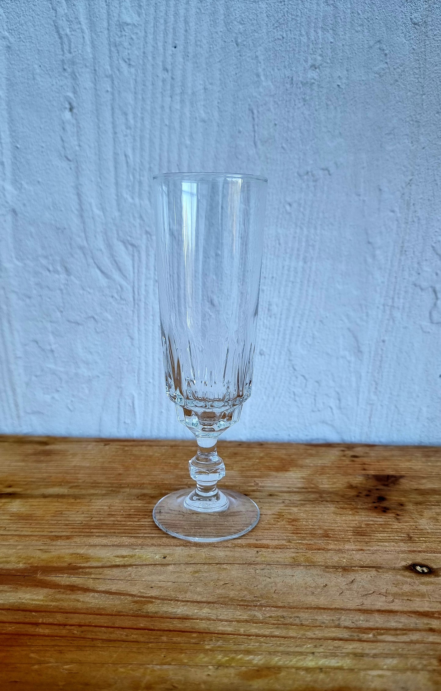 Lot de 4 flûtes à champagne Luminarc modèle Lance vintage années 70