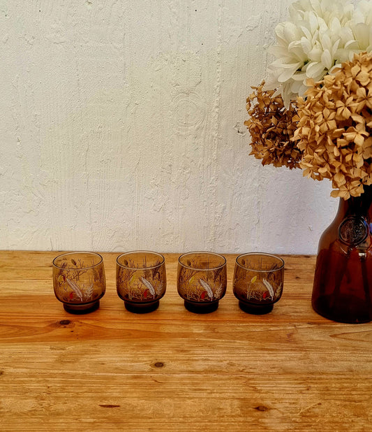 Lot de 4 verres à eau Arcopal modèle Tivoli les kitscheries brocante en ligne