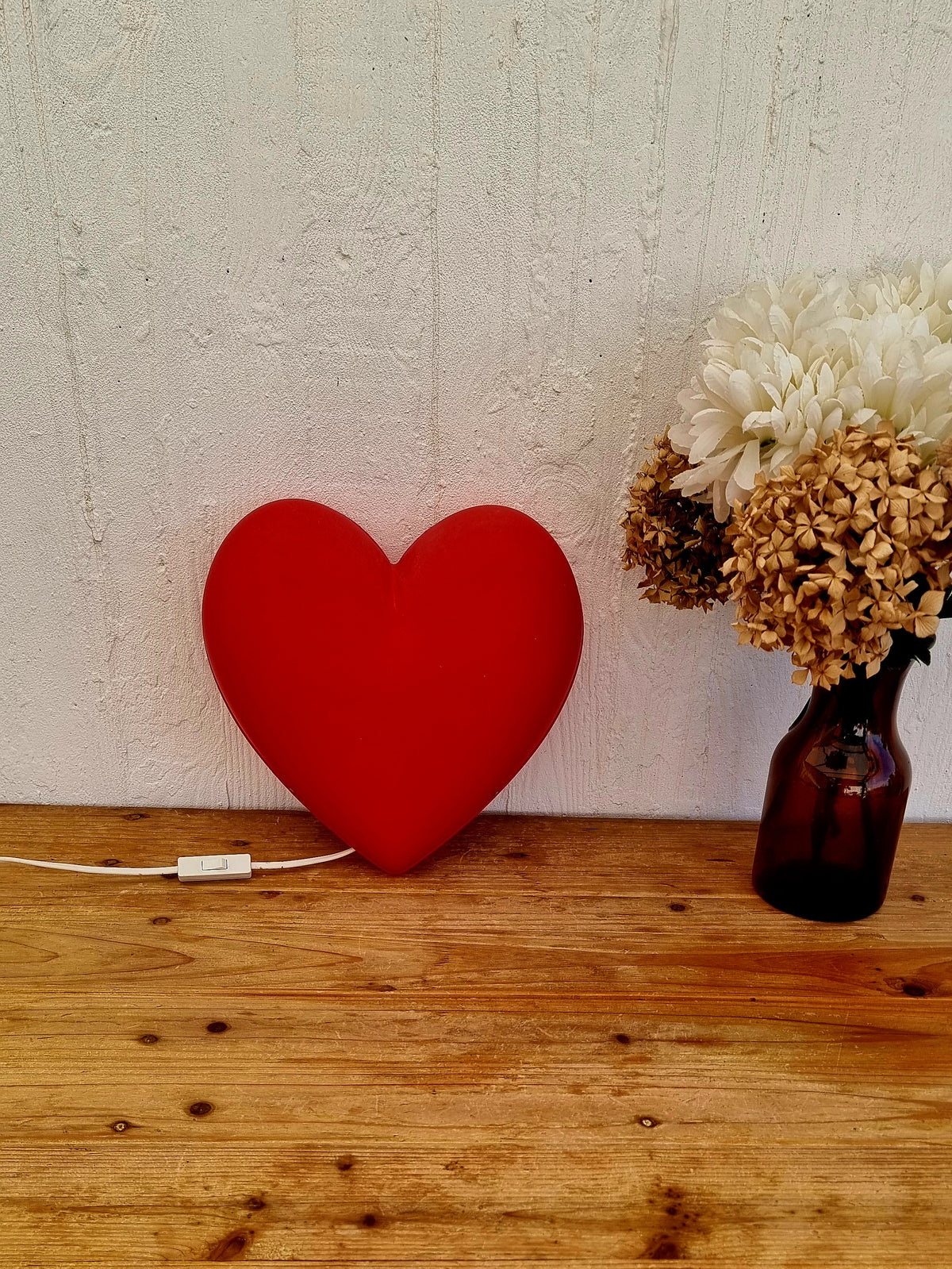 Applique Cœur Rouge IKEA SMILA HJÄRTA Vintage Années 90