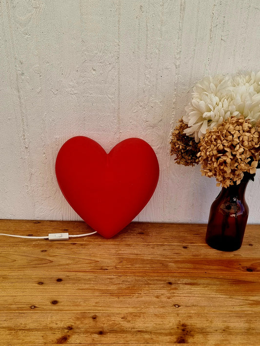 Applique Cœur Rouge IKEA SMILA HJÄRTA Vintage Années 90