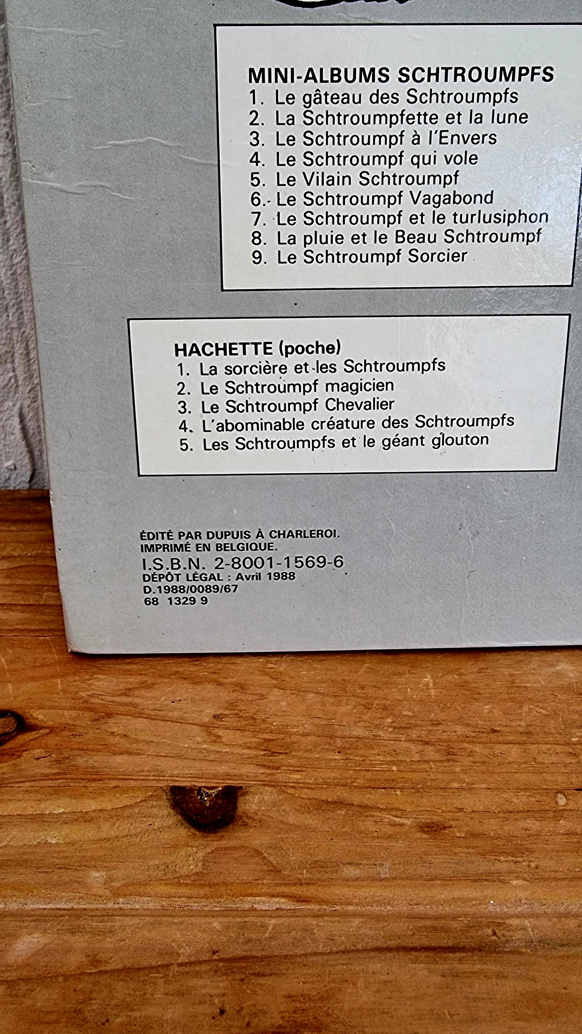 BD Les p'tits schtroumpfs peyo dupuis 1988 les kitscheries brocante en ligne