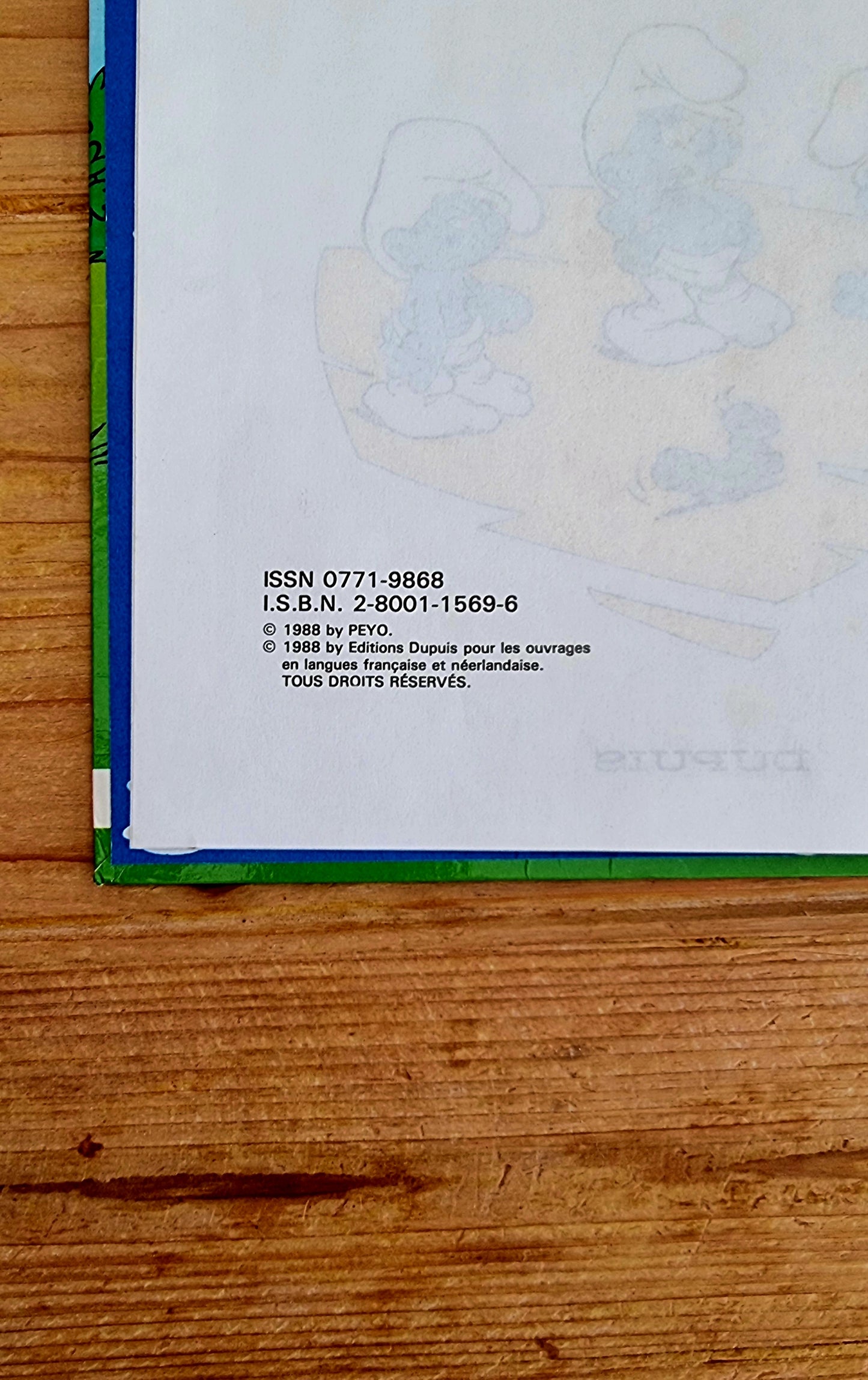 BD Les p'tits schtroumpfs peyo dupuis 1988 les kitscheries brocante en ligne